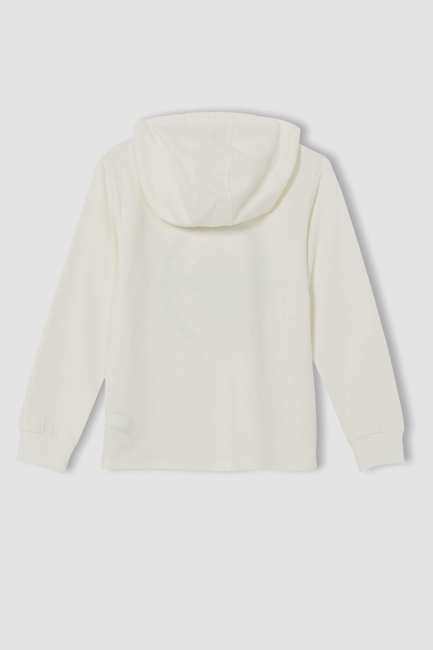 Erkek Çocuk Regular Fit Slogan Baskılı Kapüşonlu Sweatshirt