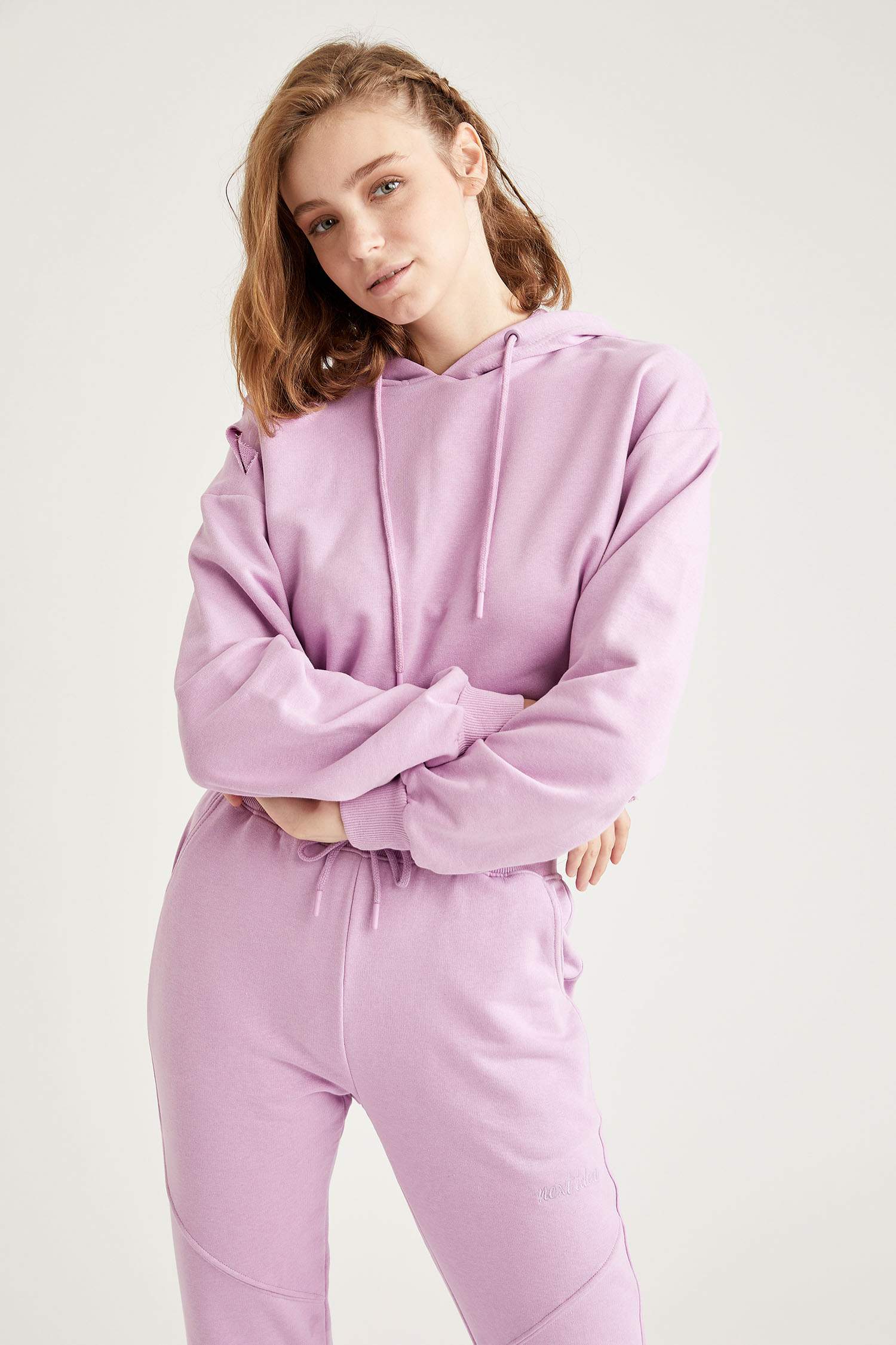 Regular Fit Kapüşonlu Uzun Kollu Sweatshirt