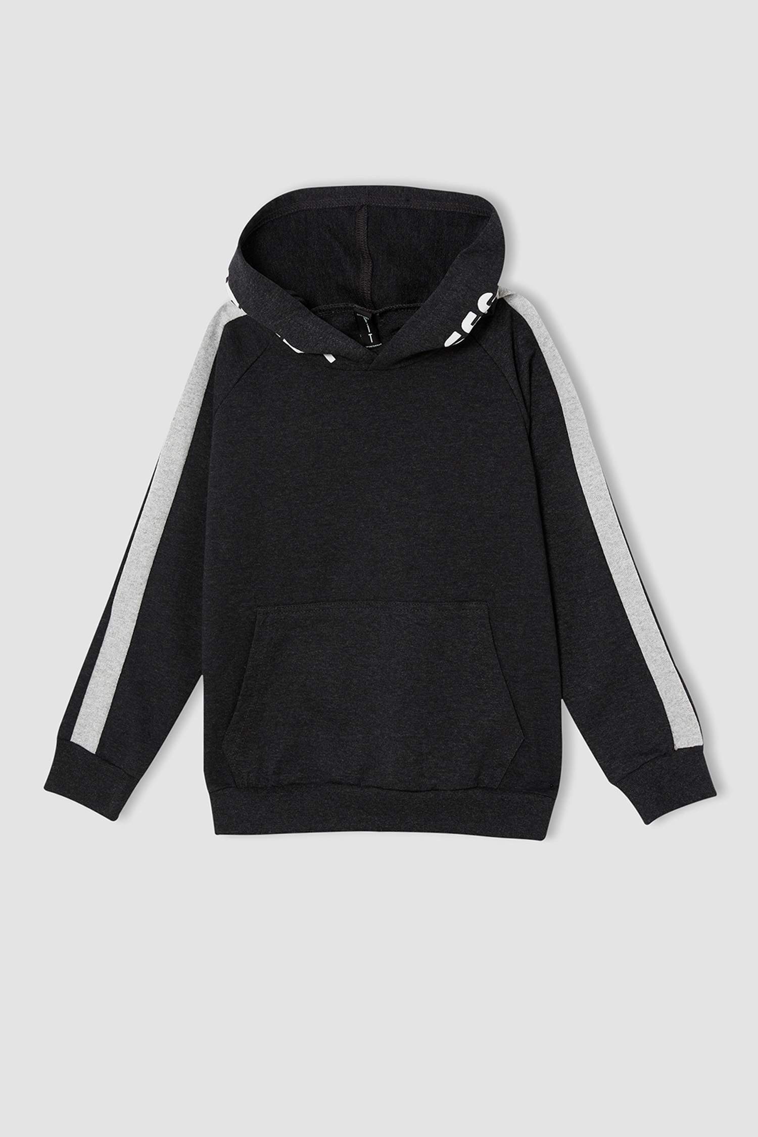 Erkek Çocuk Yazı Baskılı Sweatshirt ve Jogger Eşofman Alt Takım