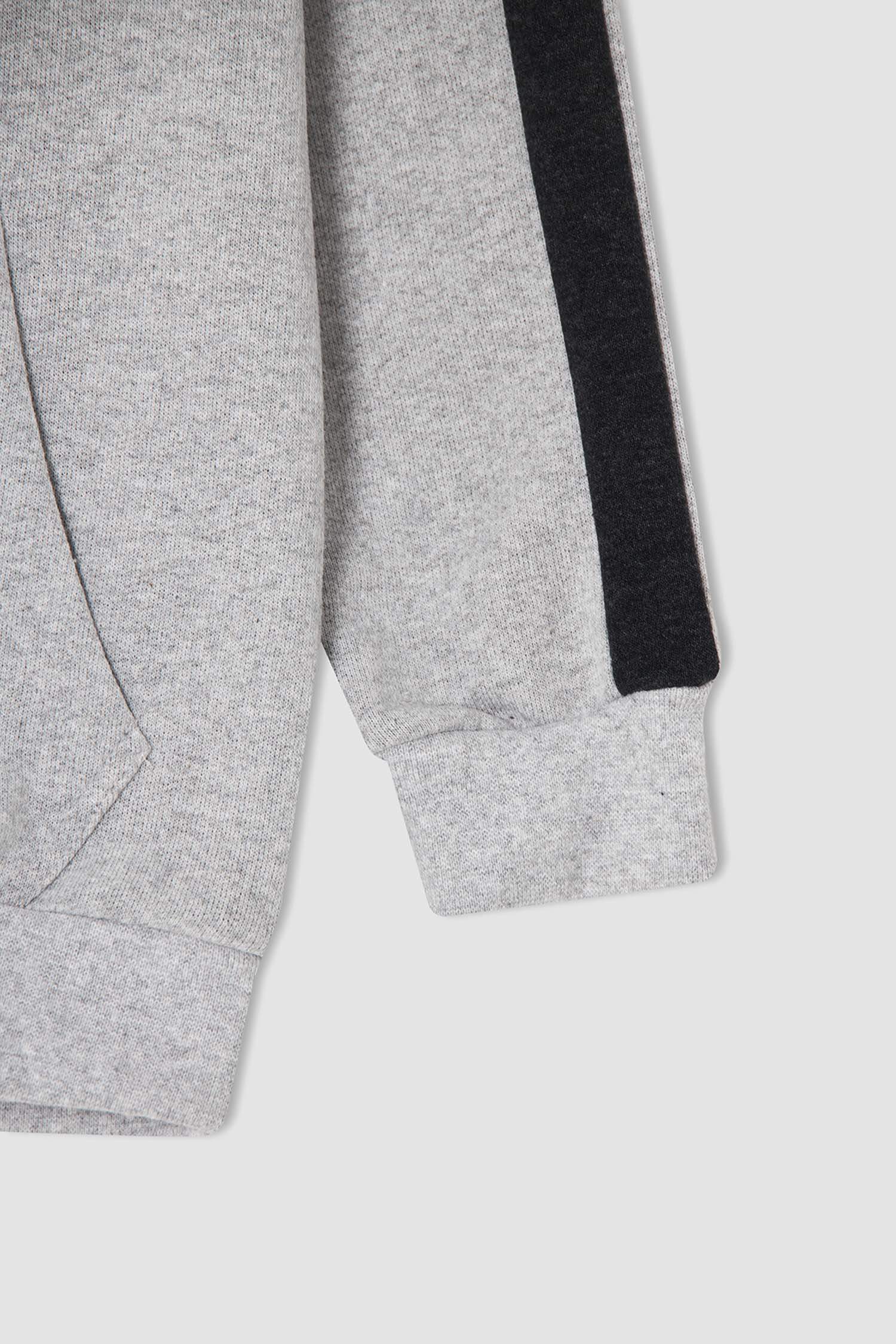 Erkek Çocuk Yazı Baskılı Sweatshirt ve Jogger Eşofman Alt Takım