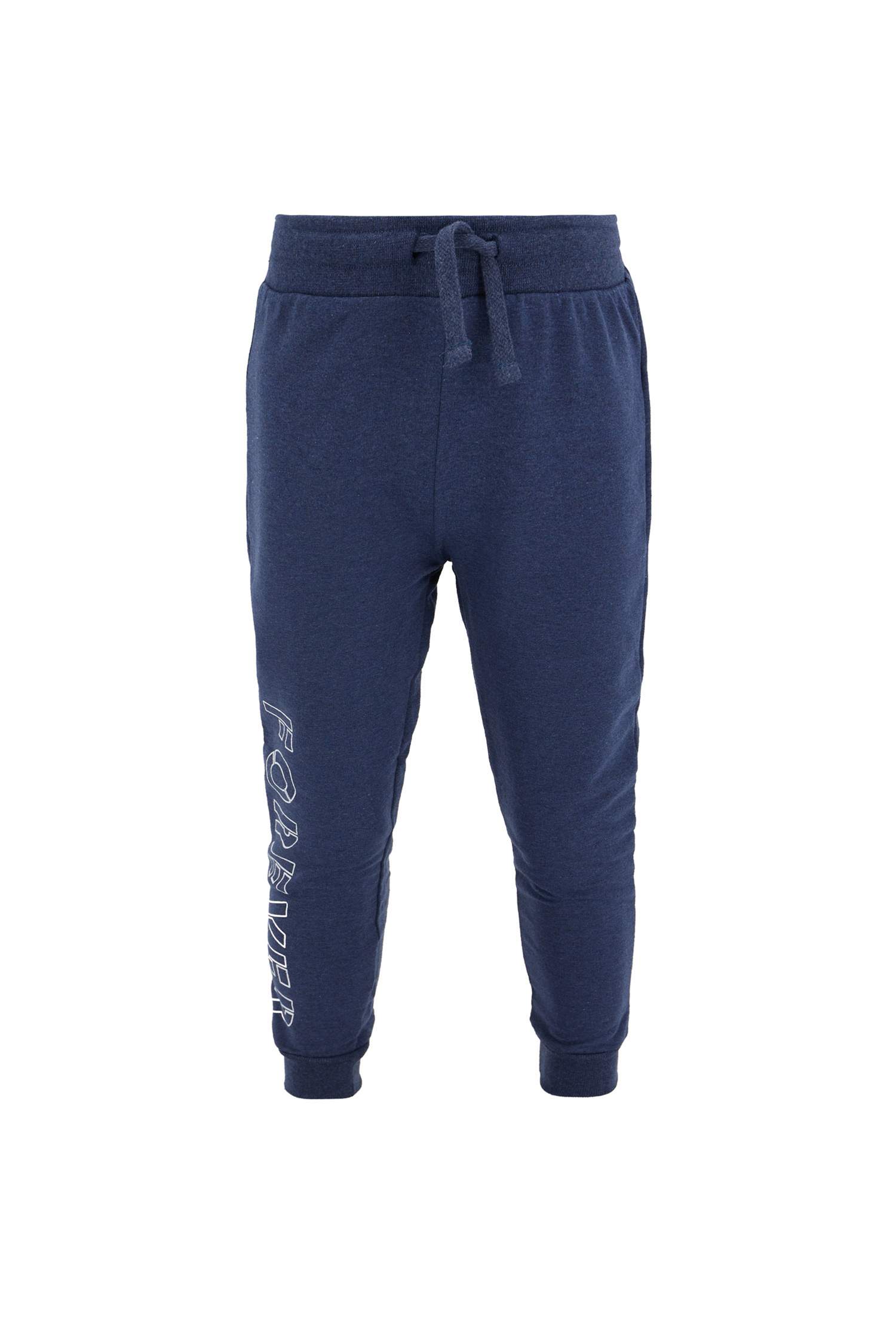 Erkek Çocuk Yazı Baskılı Sweatshirt ve Jogger Eşofman Alt Takımı