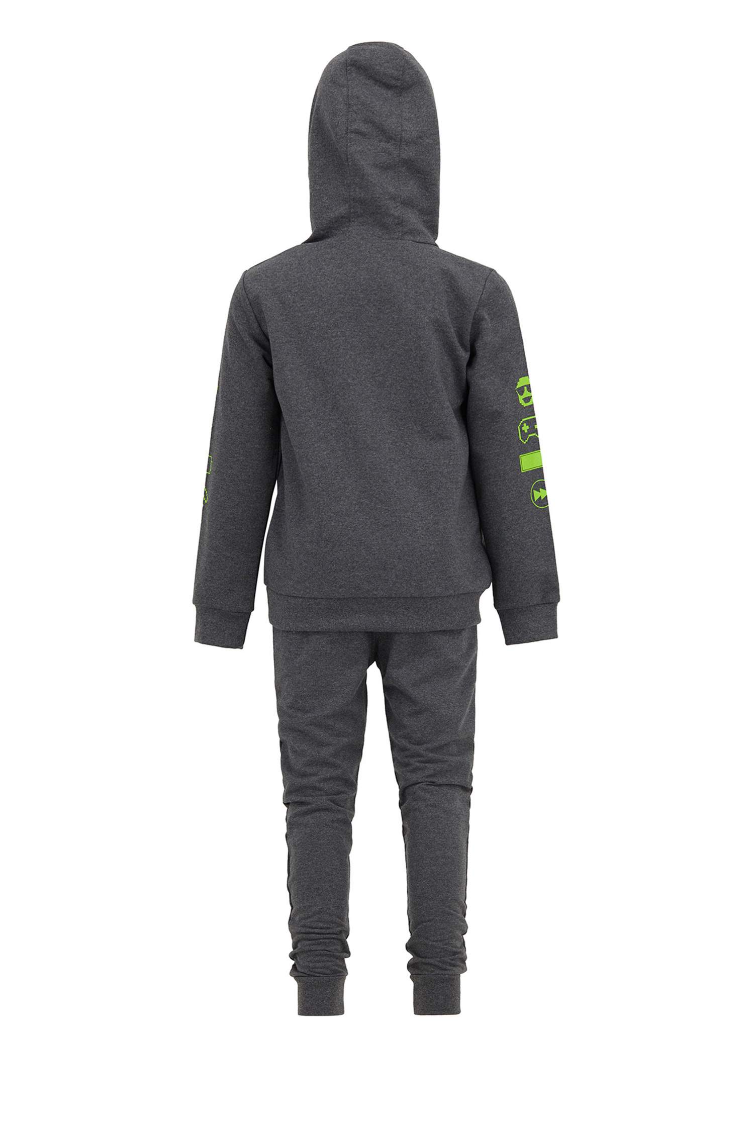Erkek Çocuk Yazı Baskılı Sweatshirt ve Jogger Eşofman Altı