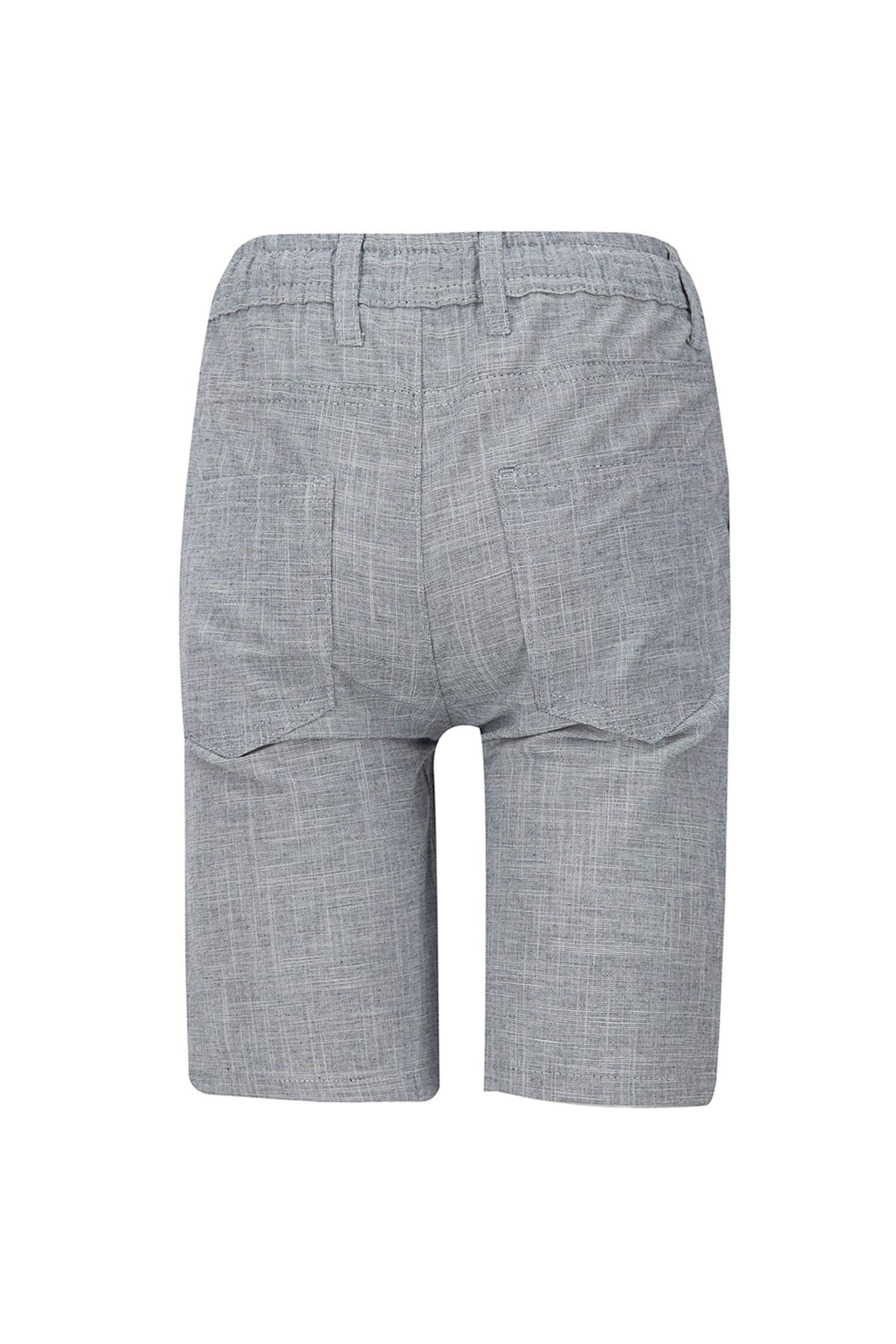 Erkek Çocuk Regular Fit Keten Görünümlü Bermuda Şort