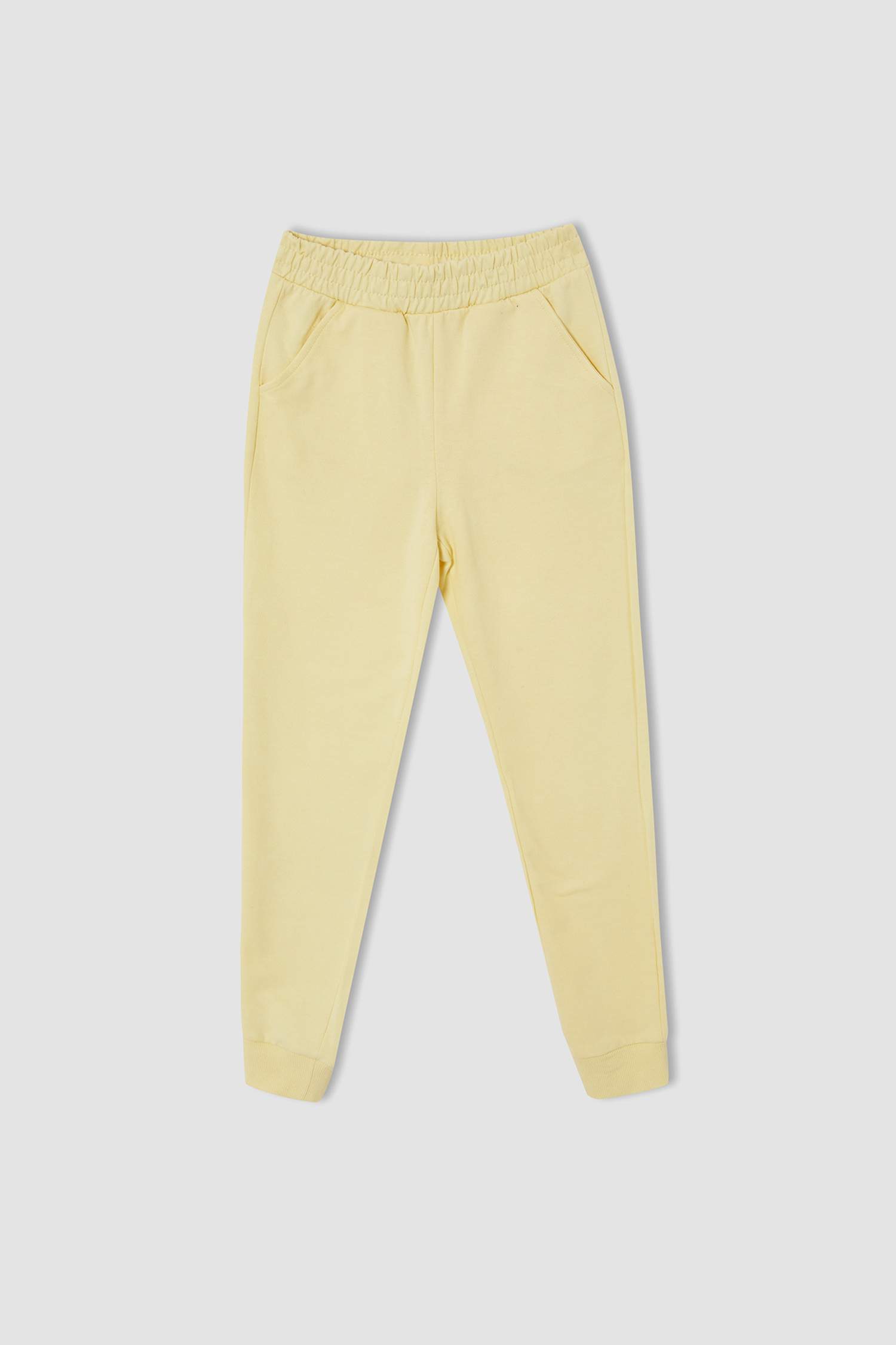 Kız Çocuk Yazı Baskılı Organik Sweatshirt ve Jogger Eşofman Alt Takımı