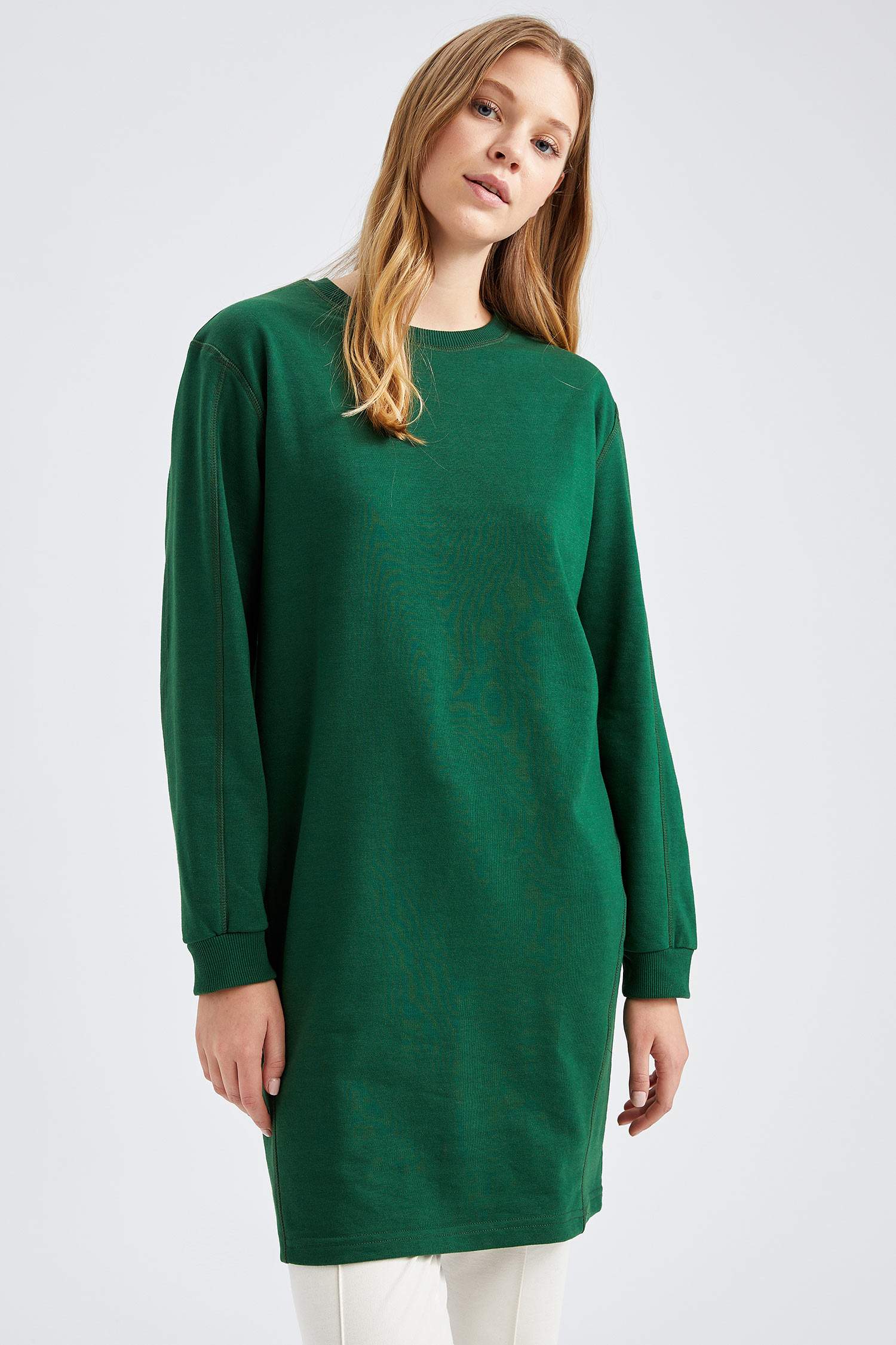 Basic Relax Fit Örme Sweat Tunik