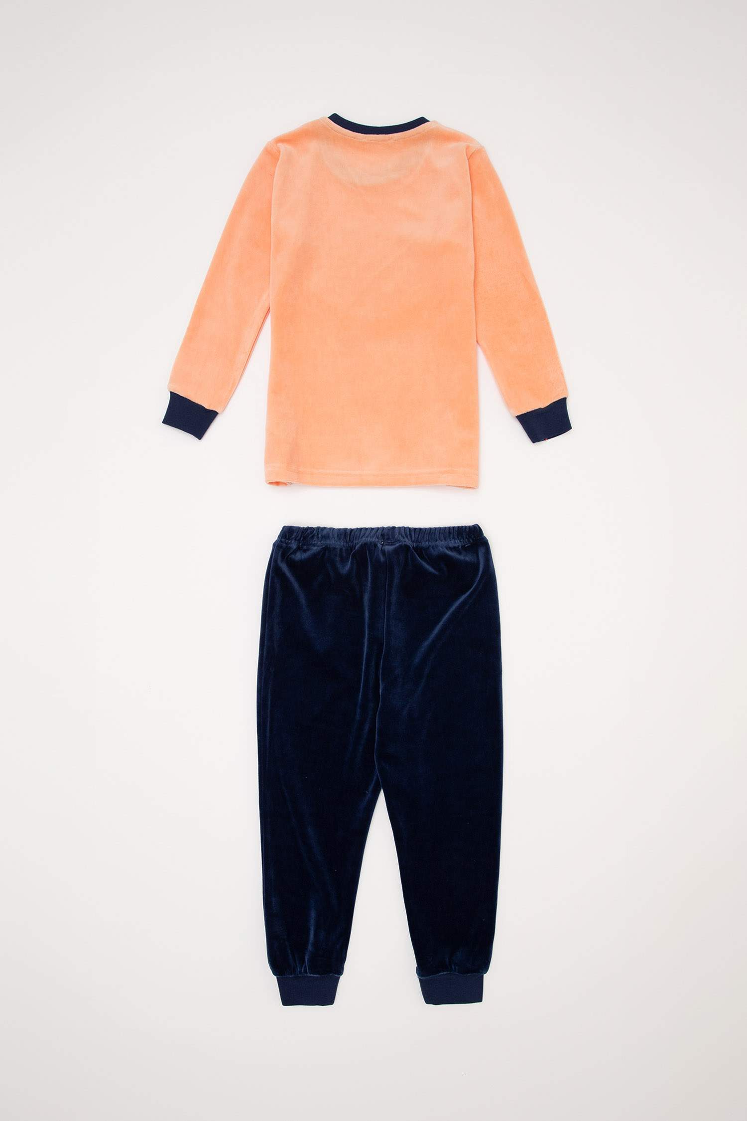 Kız Çocuk Baskılı Kadife Kumaş Pijama Takımı