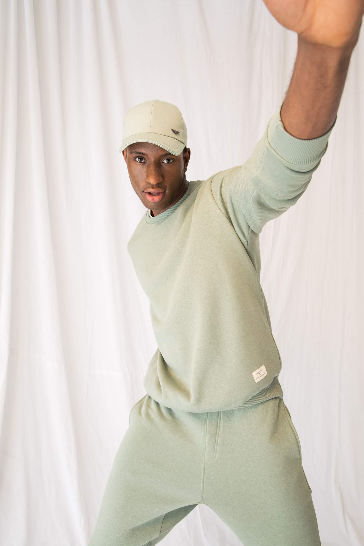 Oversize Fit Bisiklet Yaka Basic Pamuklu Sweatshirt