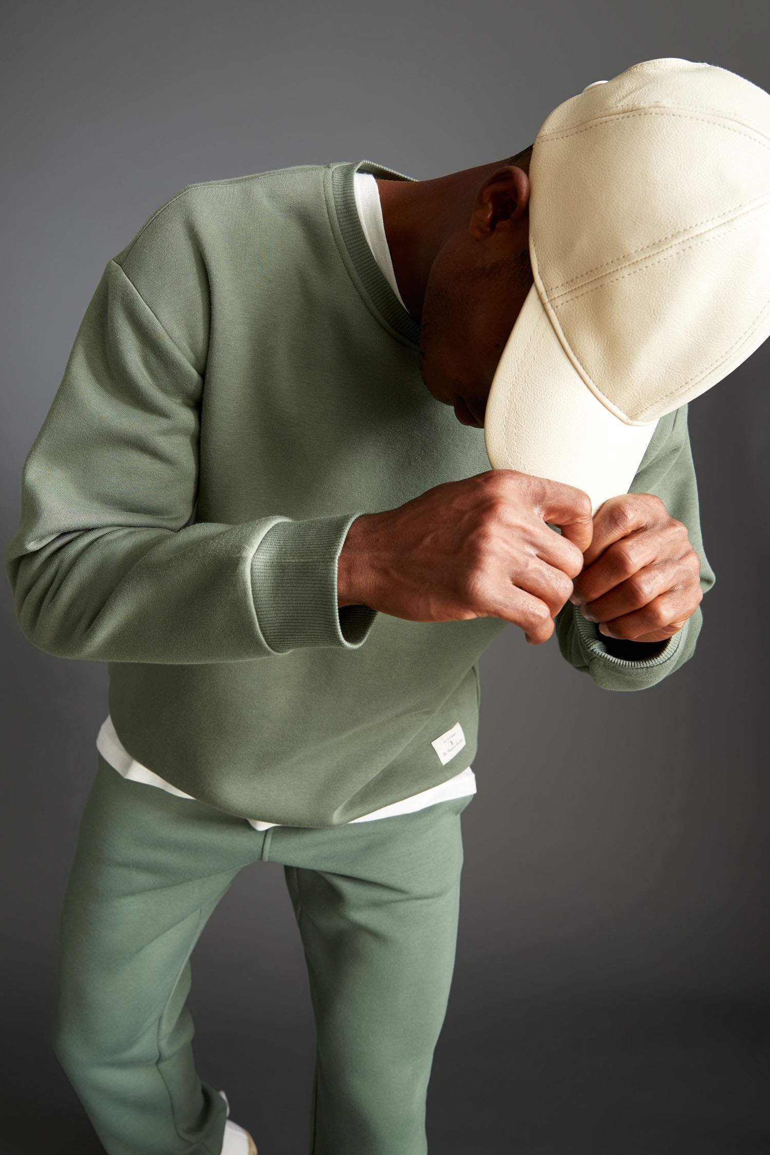Oversize Fit Bisiklet Yaka Basic Pamuklu Sweatshirt