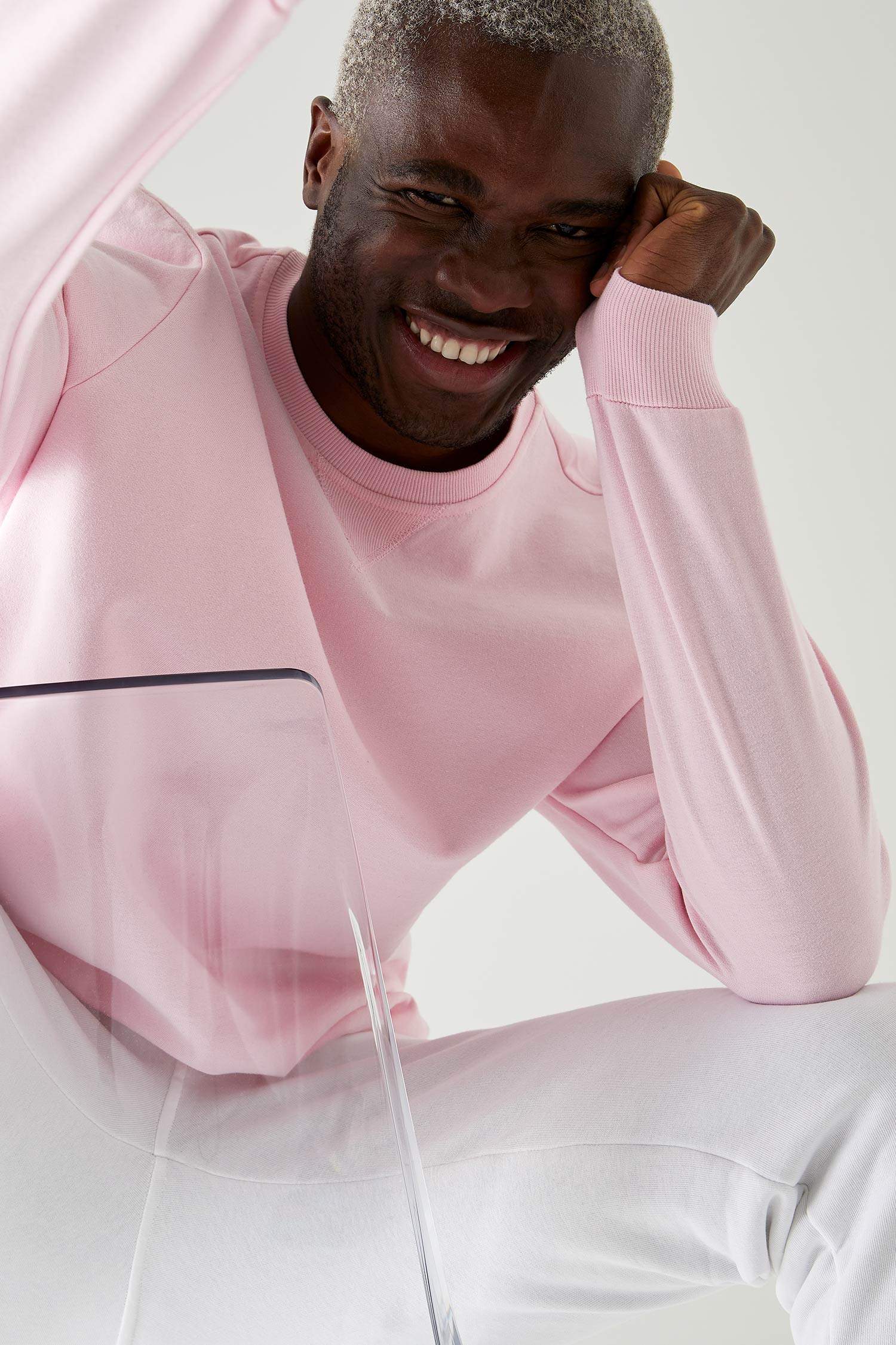 Regular Fit Bisiklet Yaka Basic Sweatshirt