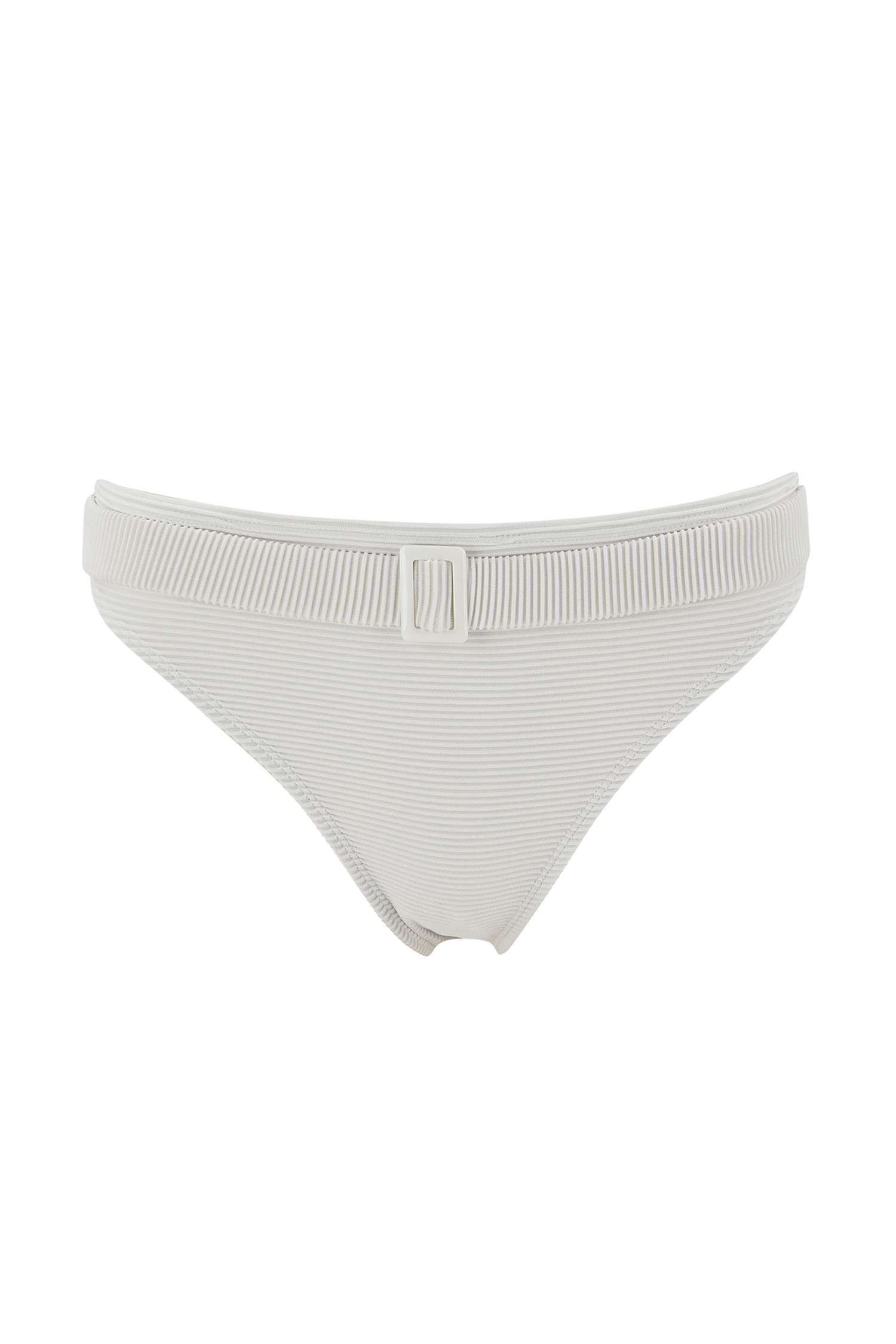Çizgili Kemer Detaylı Bikini Altı