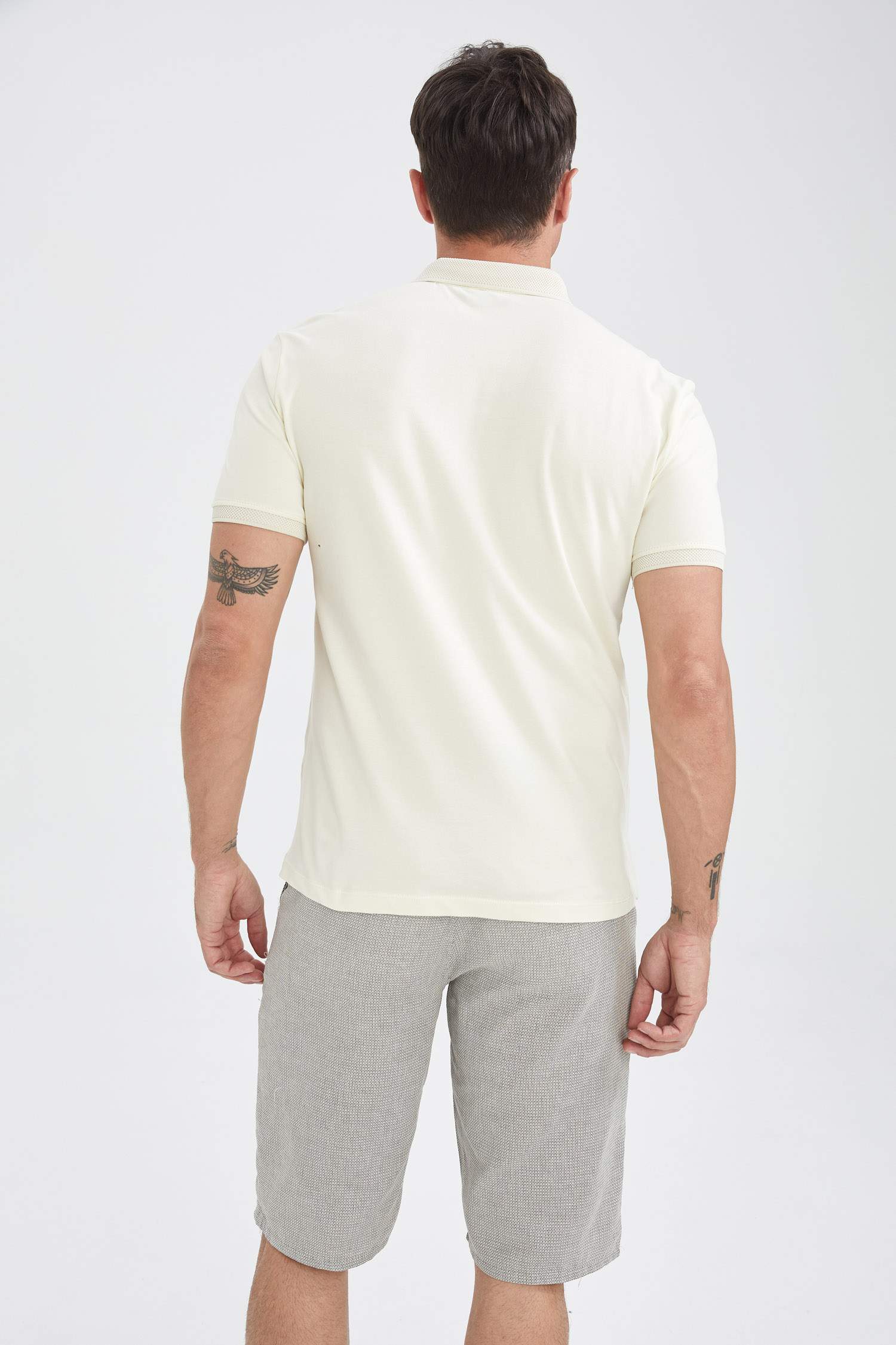 Slim Fit Polo Yaka Basic Kısa Kollu Tişört