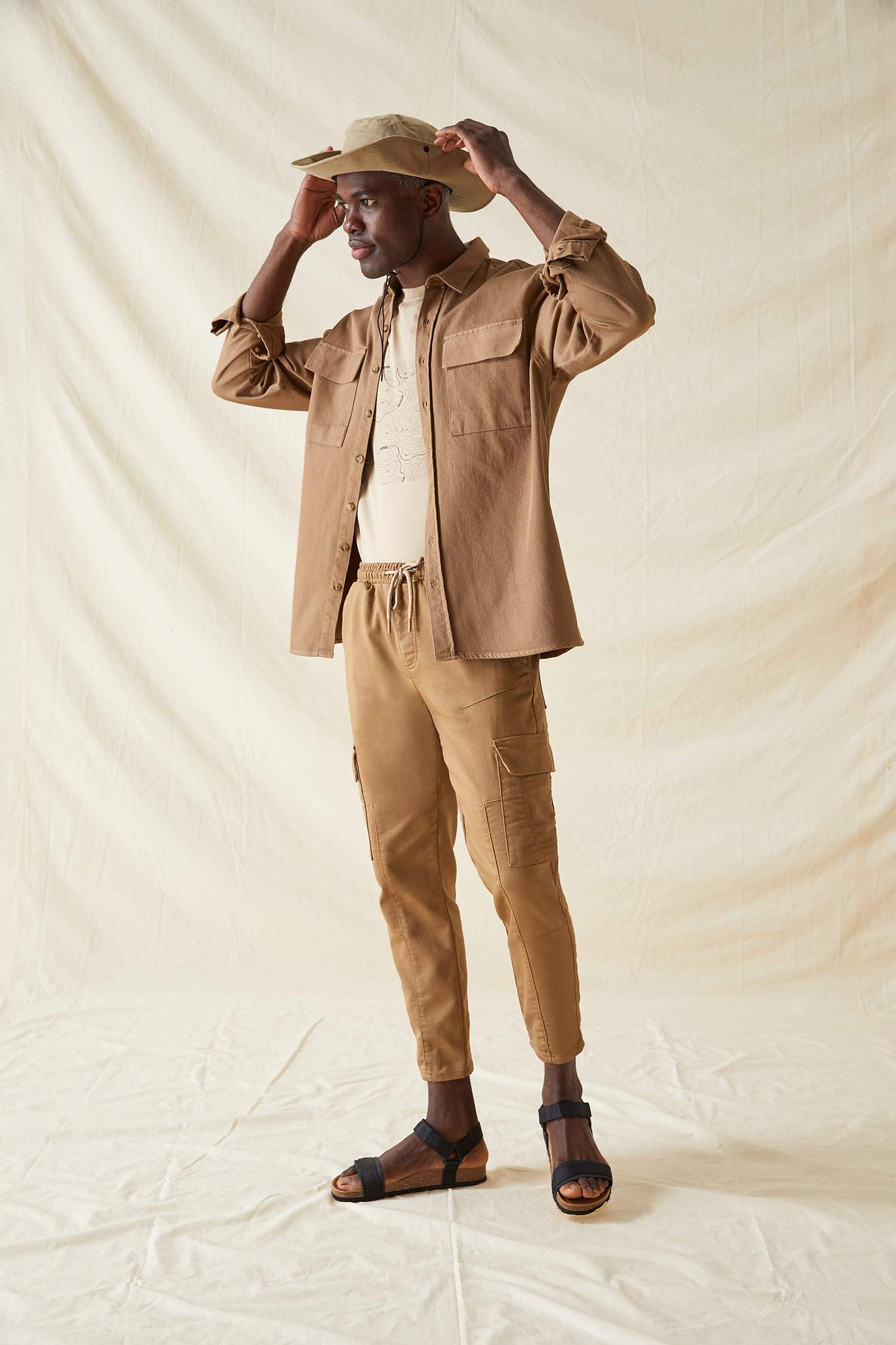 Slim Fit Kargo Cepli Jogger Pantolon