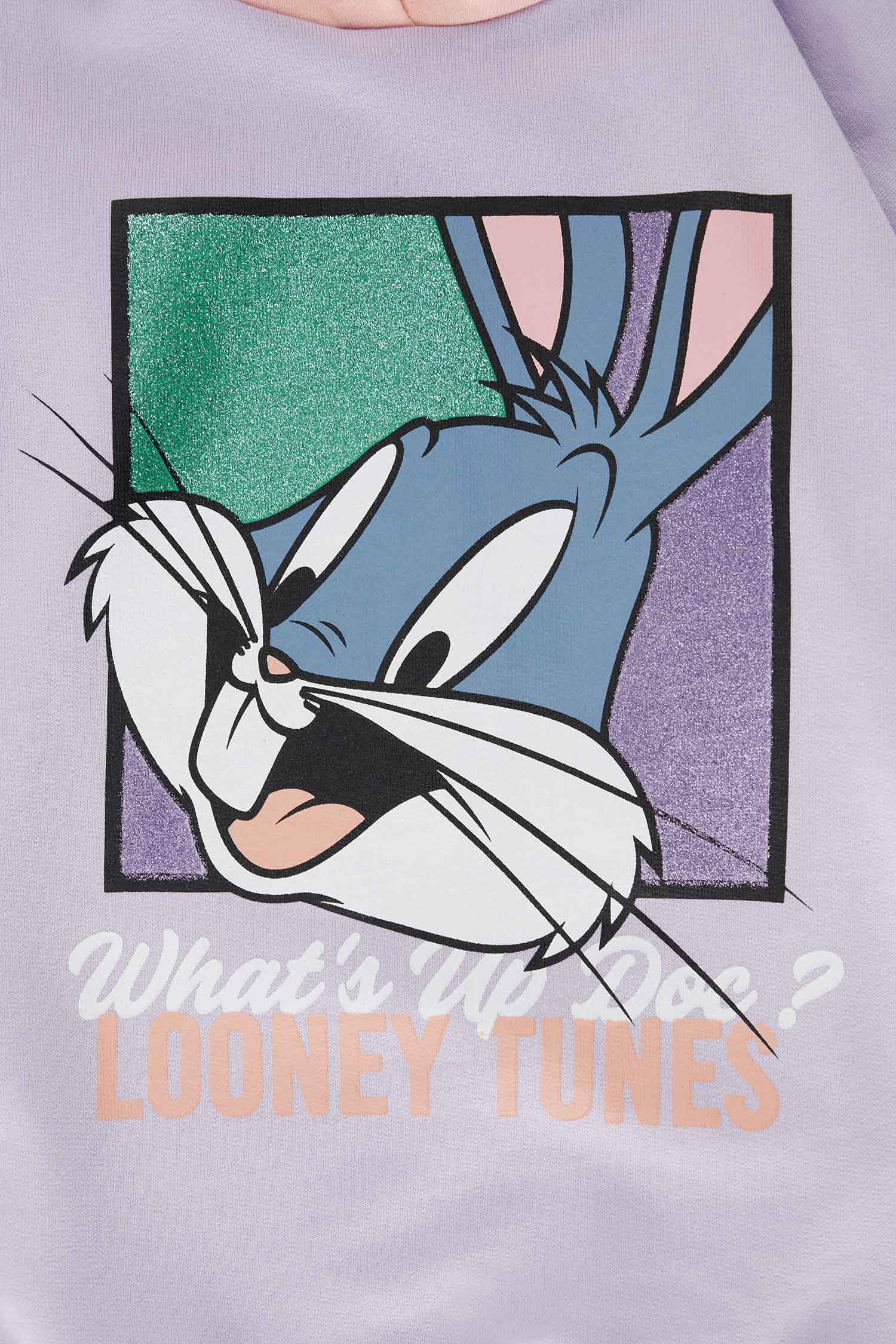 Kız Çocuk Bugs Bunny Lisanslı Sweatshirt