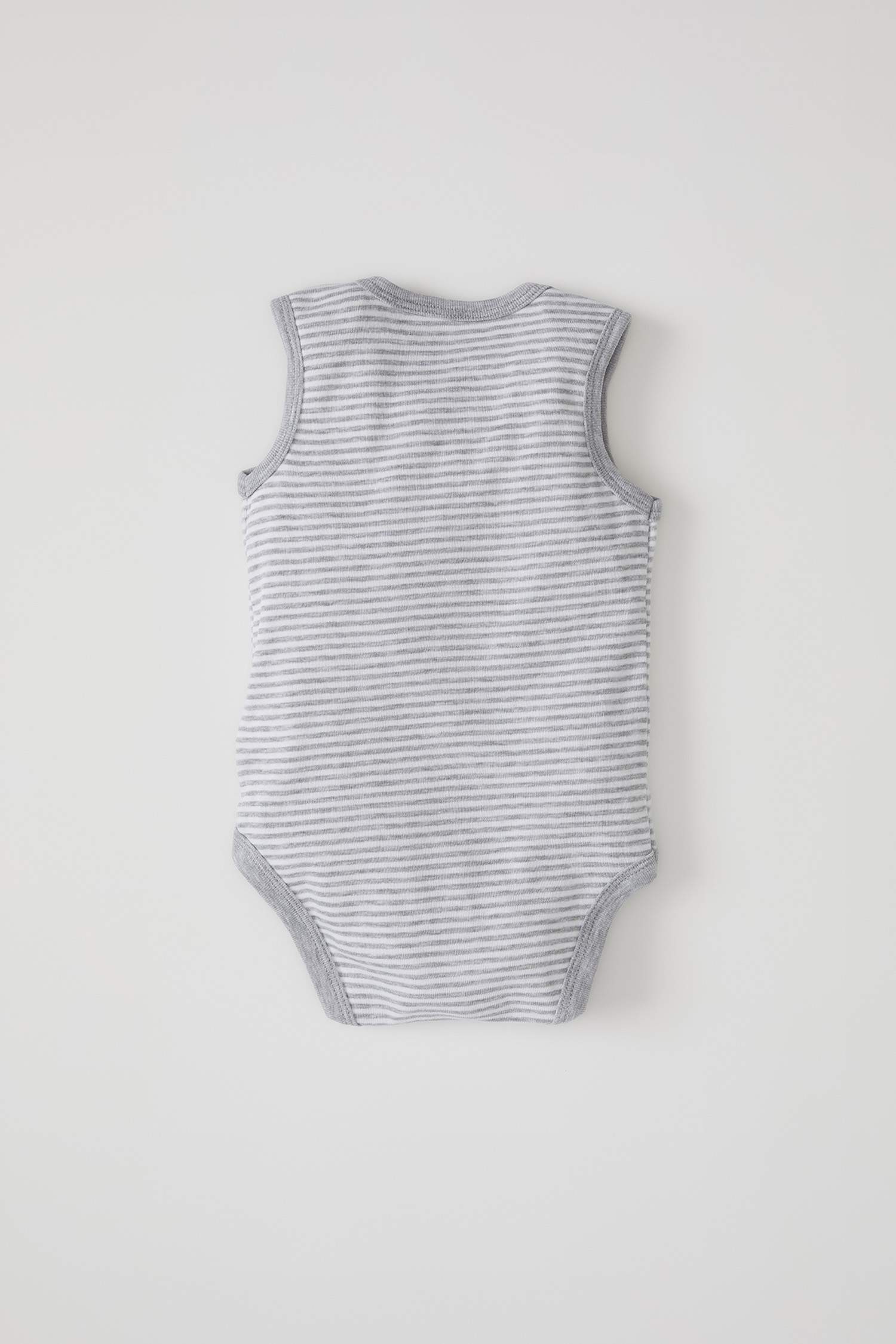 Erkek Bebek Sevimli Tilki Baskılı Kısa Kol Çıtçıtlı Body