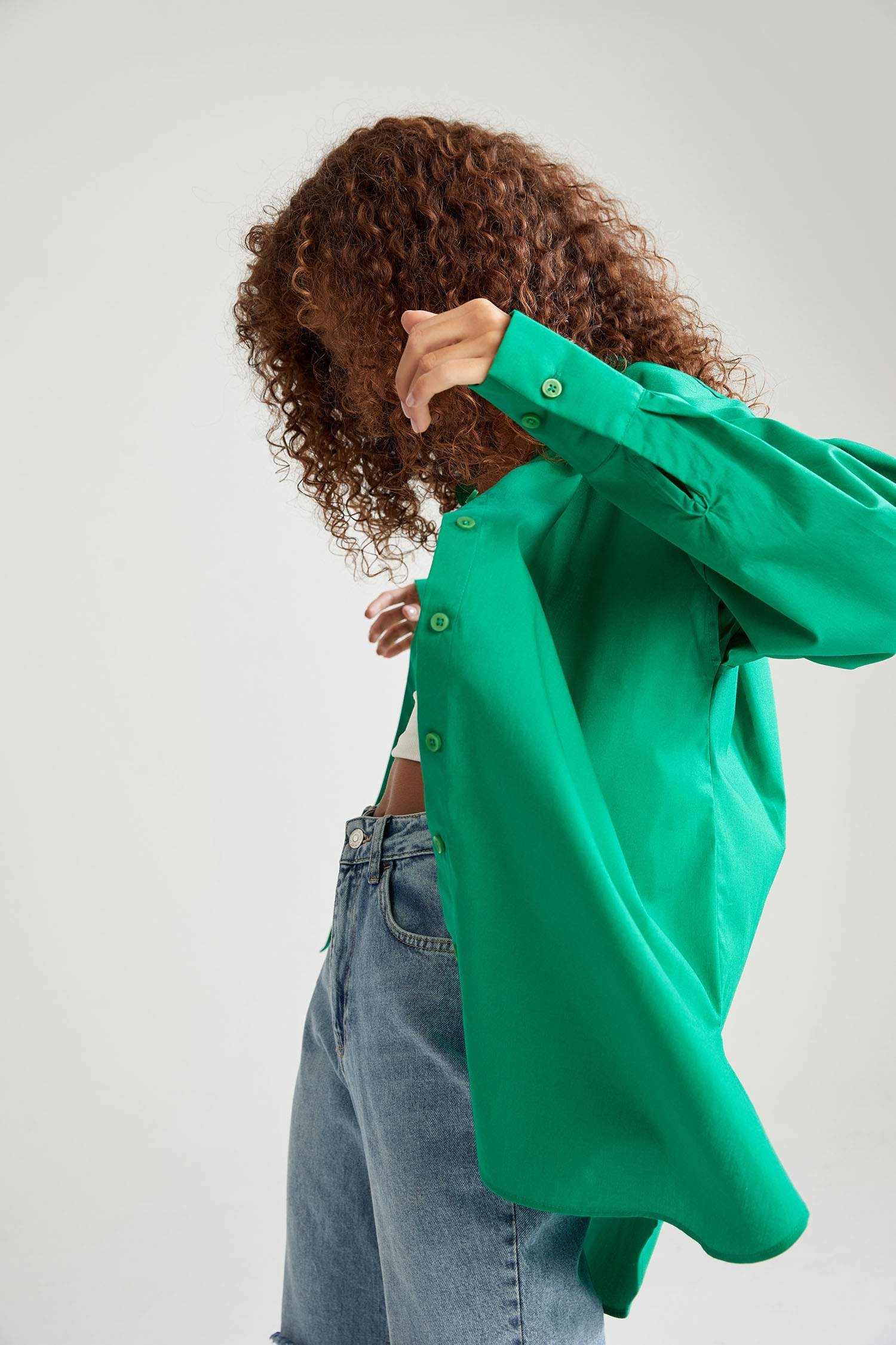 Basic Oversize Fit Pamuklu Poplin Gömlek Tunik