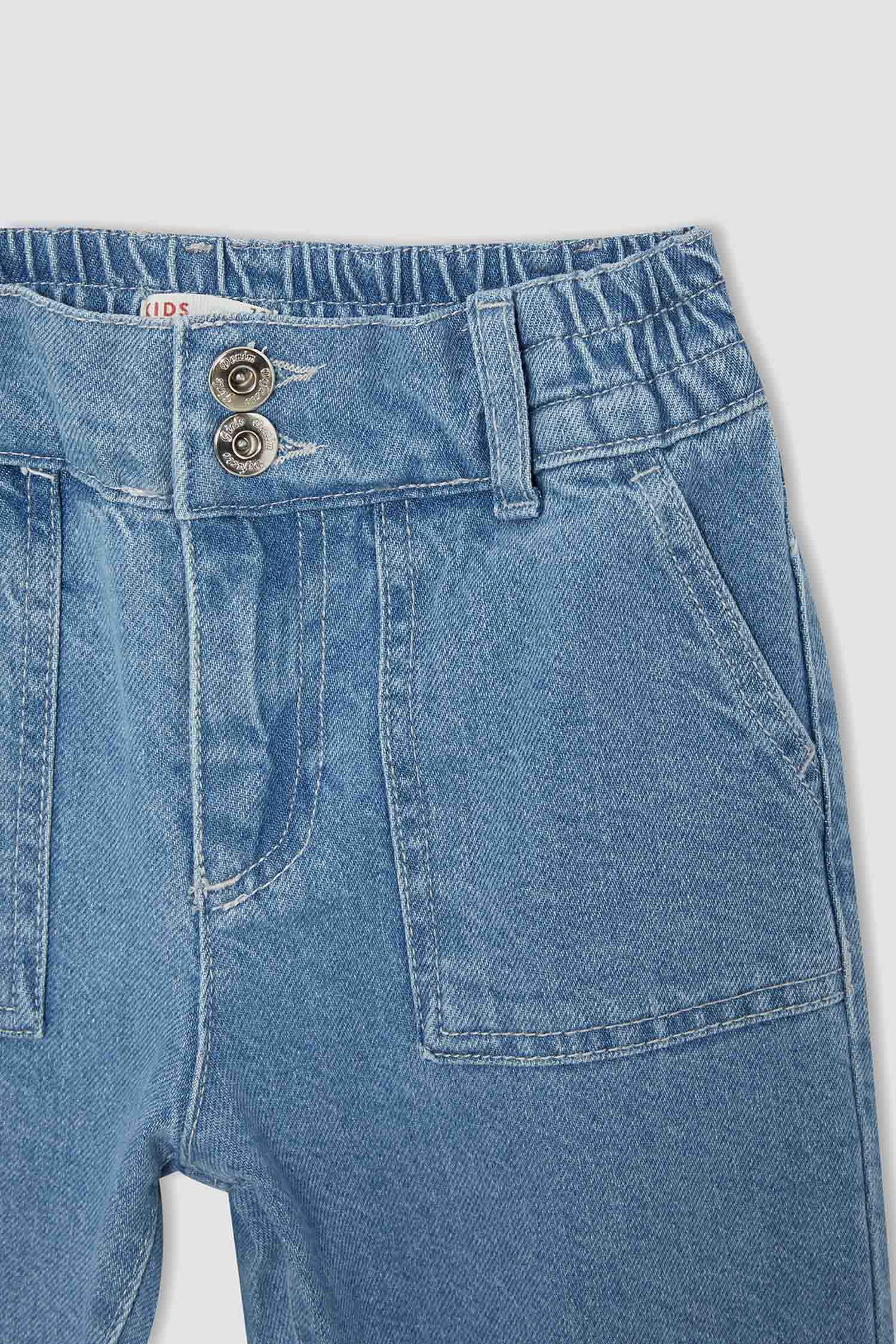 Kız Çocuk Jogger Jean Pantolon