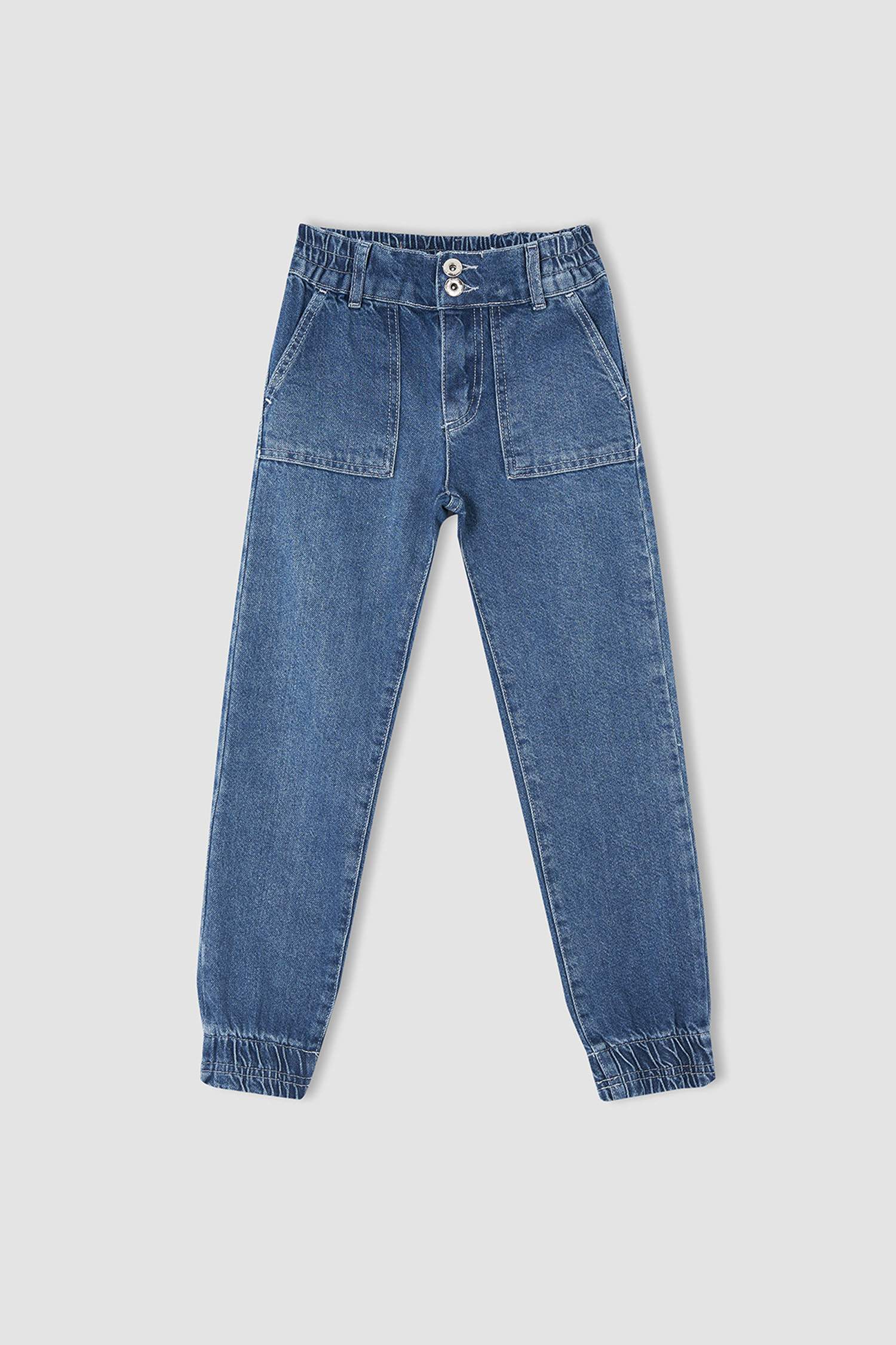 Kız Çocuk Jogger Jean Pantolon