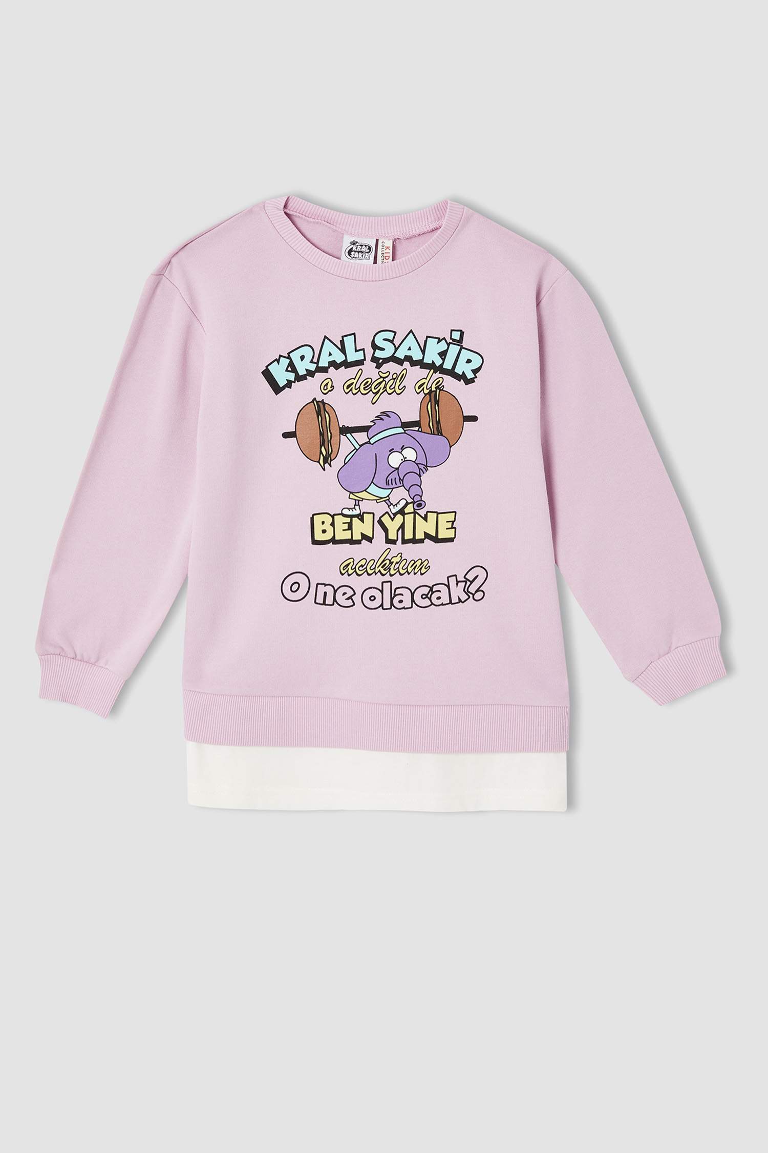 Kız Çocuk Kral Şakir Lisanslı Sweatshirt