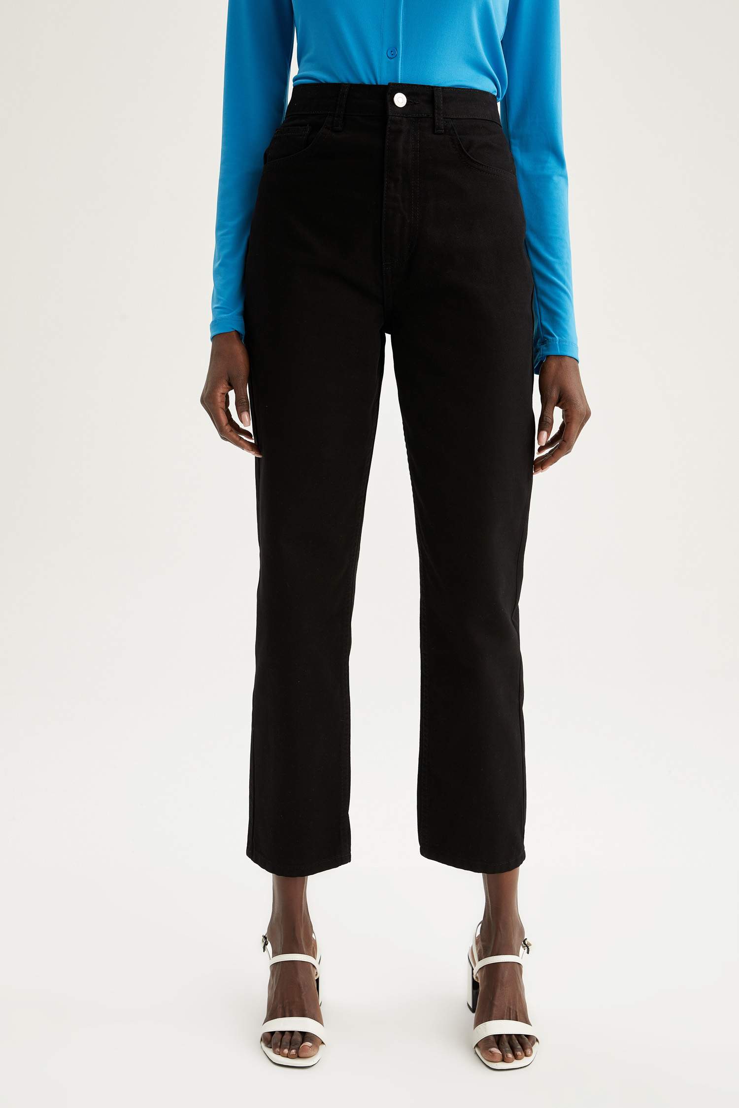 Straight Fit Gabardin Pantolon