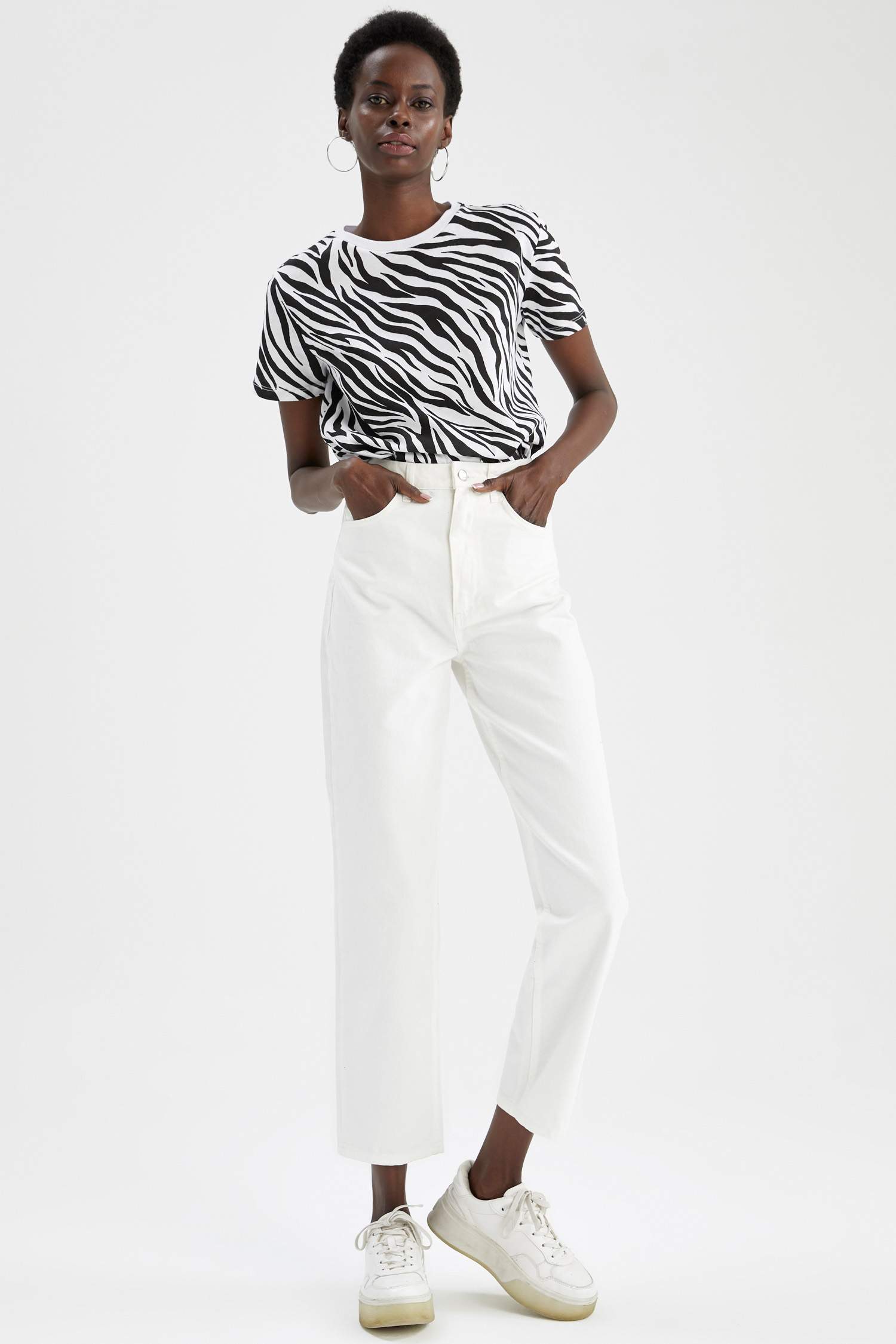 Straight Fit Gabardin Pantolon