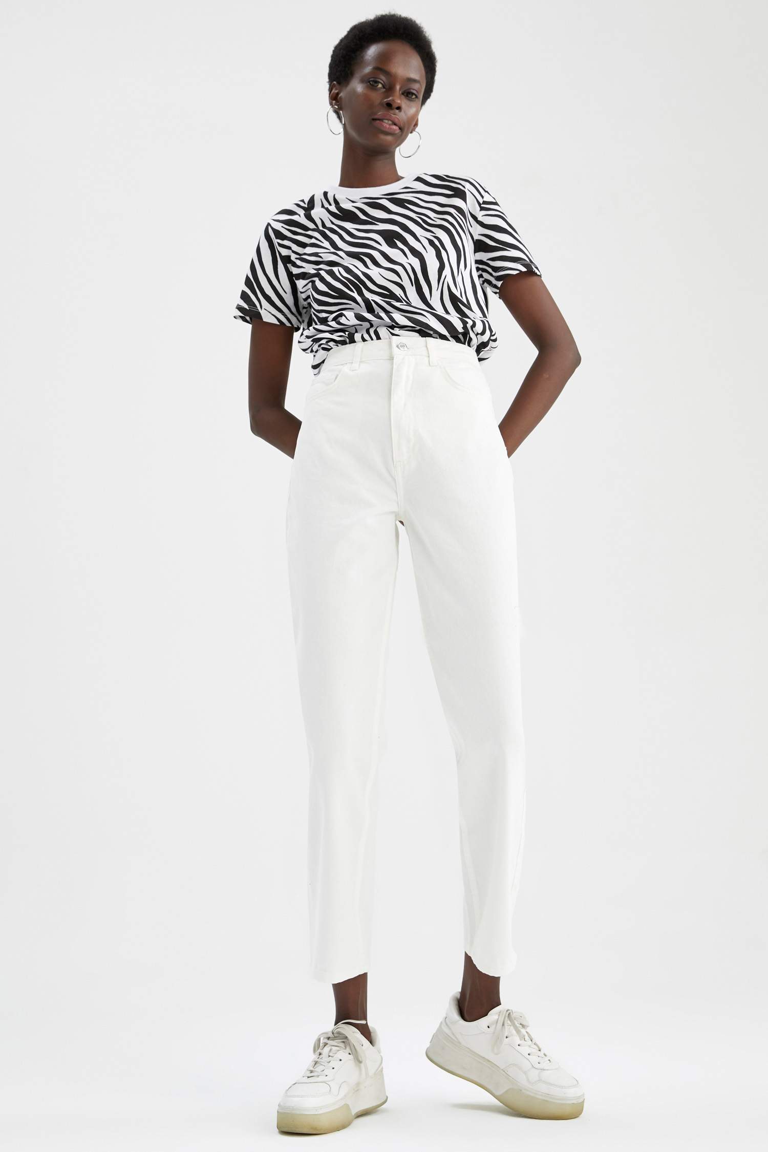 Straight Fit Gabardin Pantolon