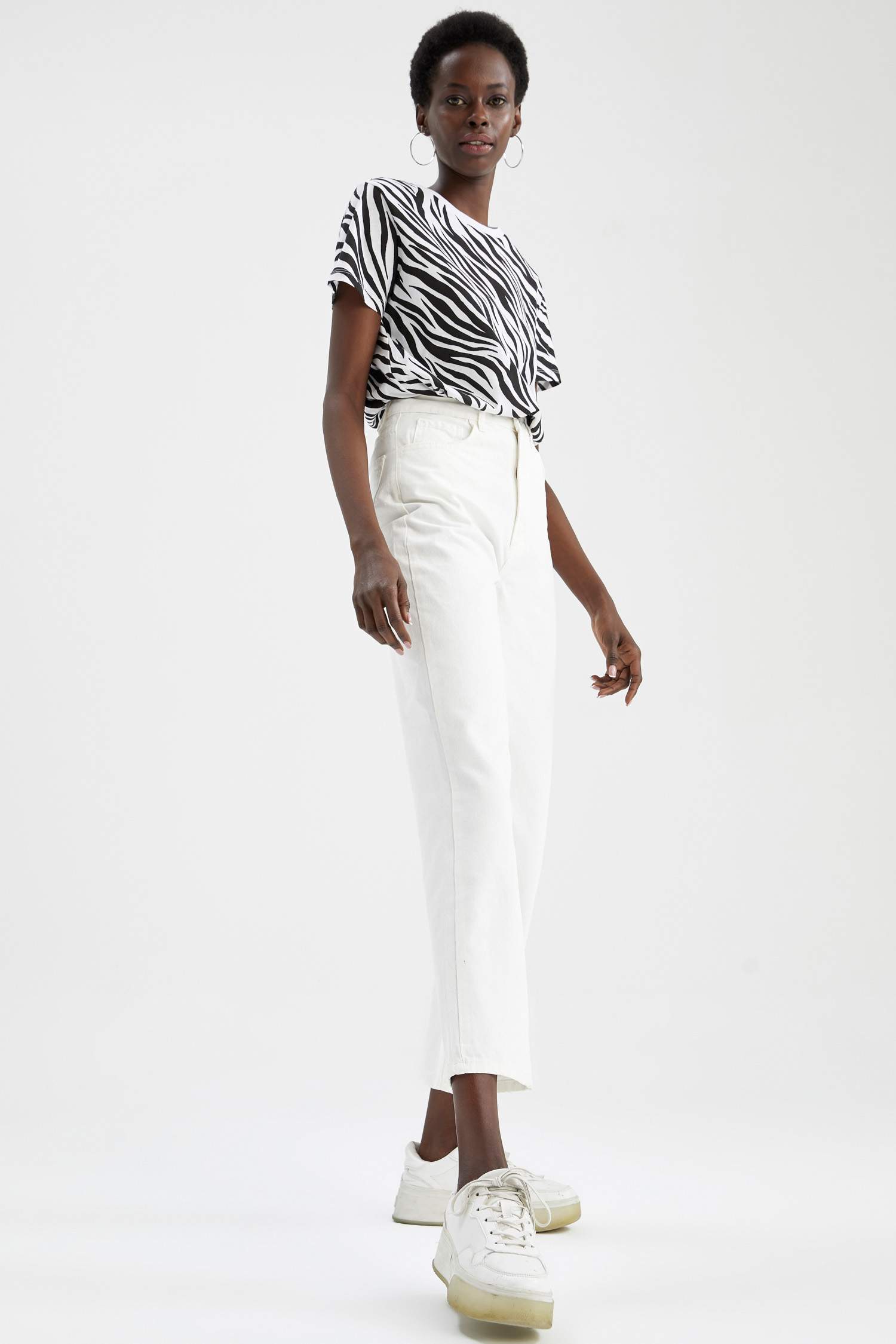 Straight Fit Gabardin Pantolon