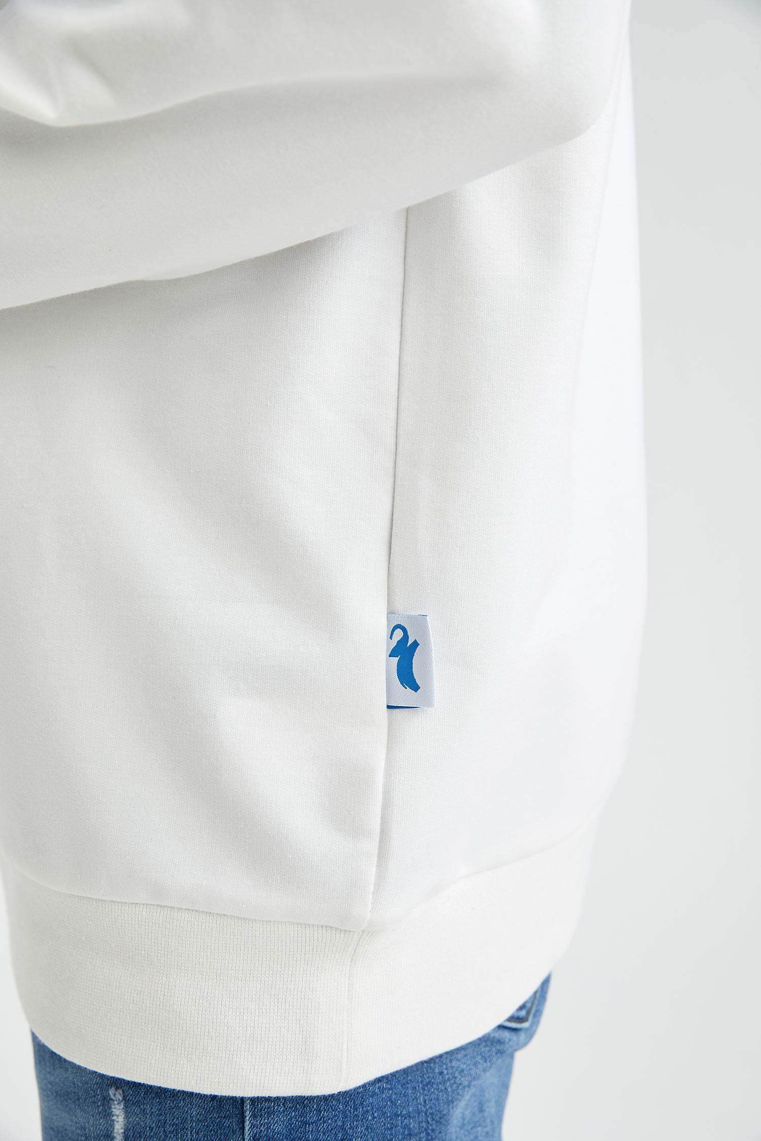 Kapüşonlu Oversize Fit Baskılı Sweatshirt