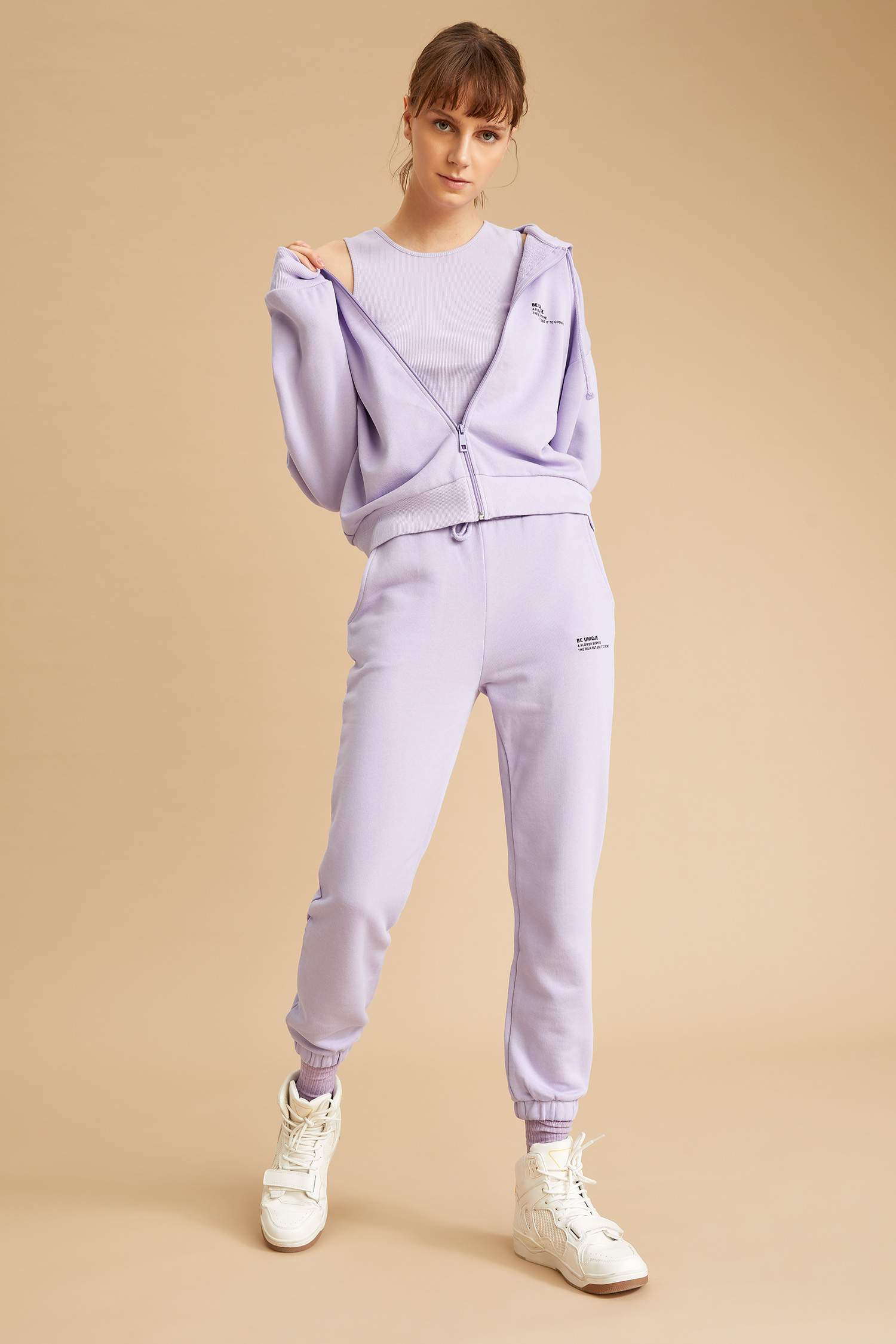 Organik Pamuklu Halter Yaka Crop Atlet