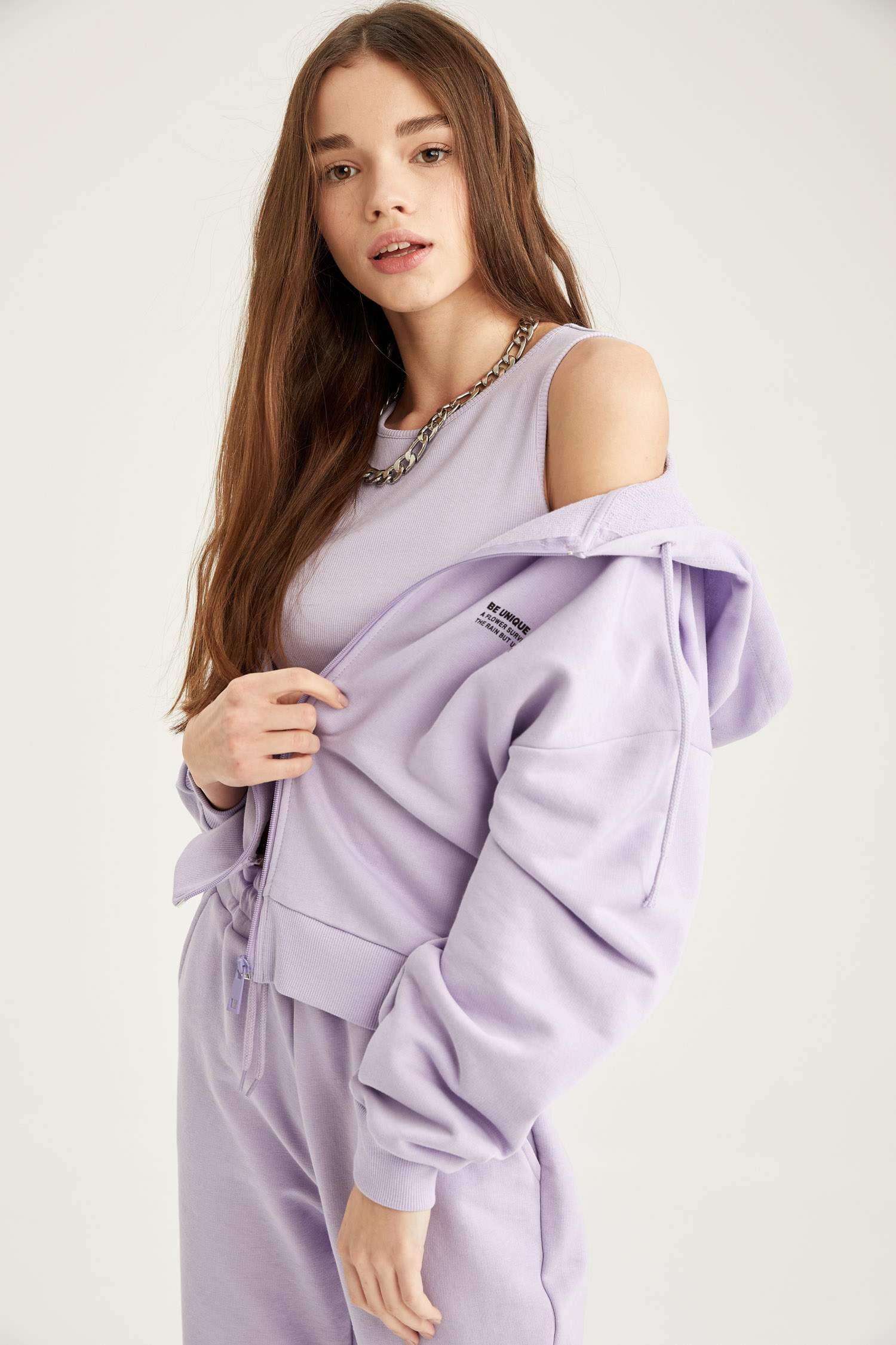 Organik Pamuklu Halter Yaka Crop Atlet