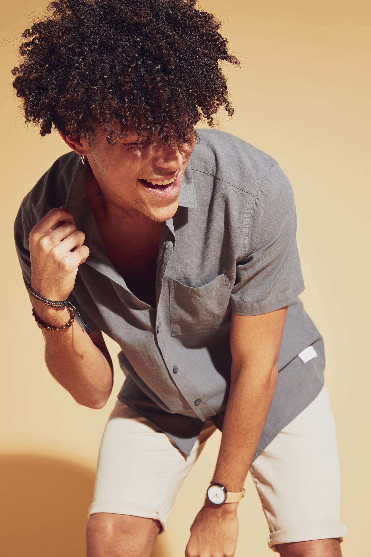 Regular Fit Basic Kısa Kollu Gömlek