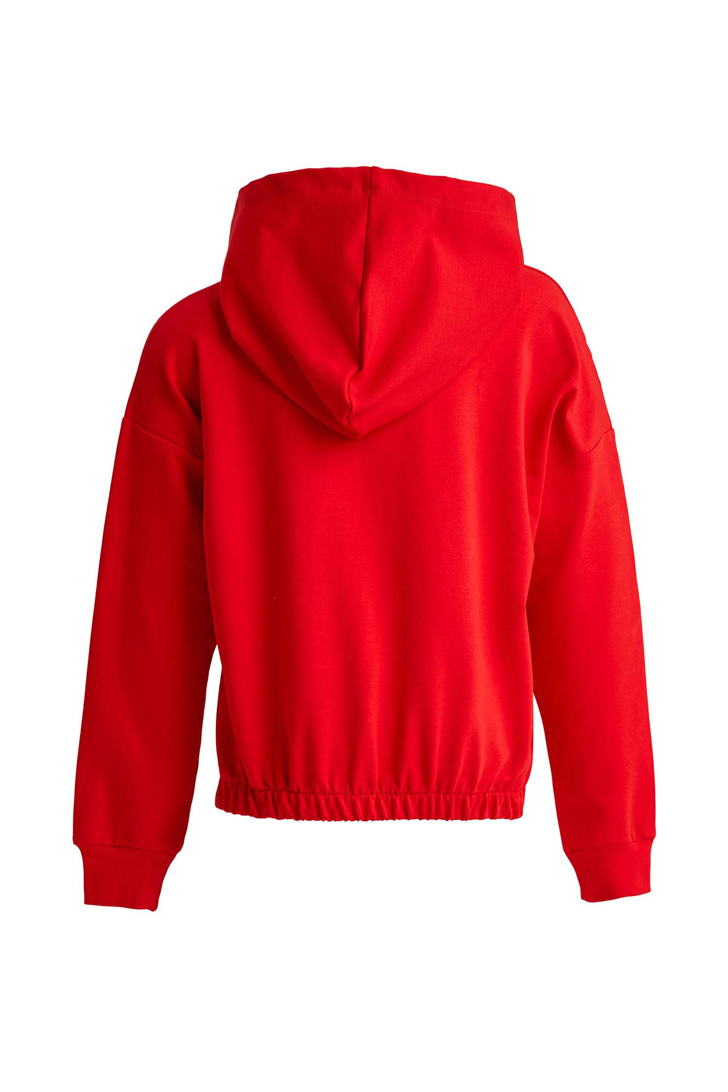 Kız Çocuk Yazı Baskılı Kapüşonlu Sweatshirt