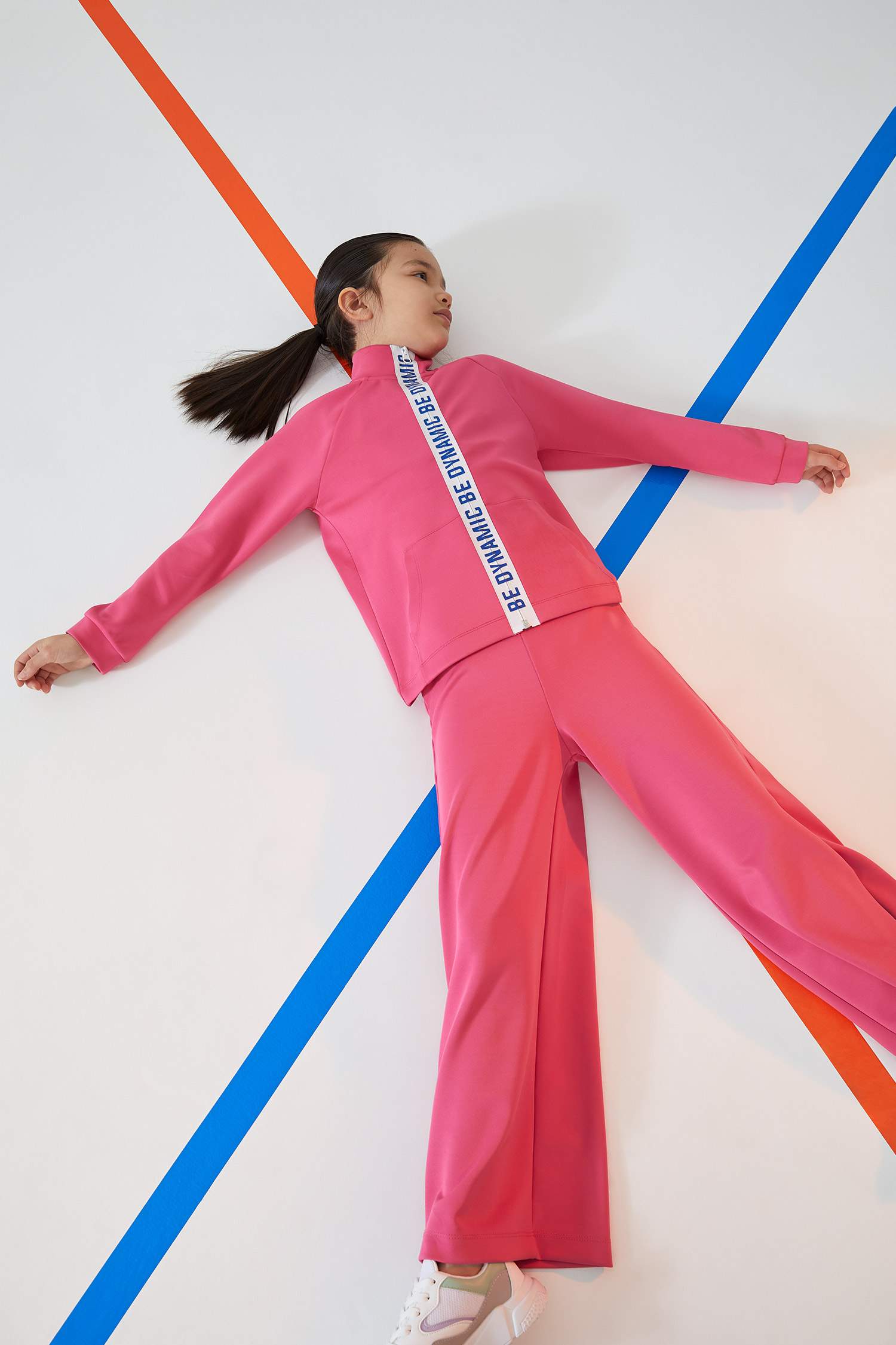 Kız Çocuk Yazı Baskılı Active Spor Sweat Hırka
