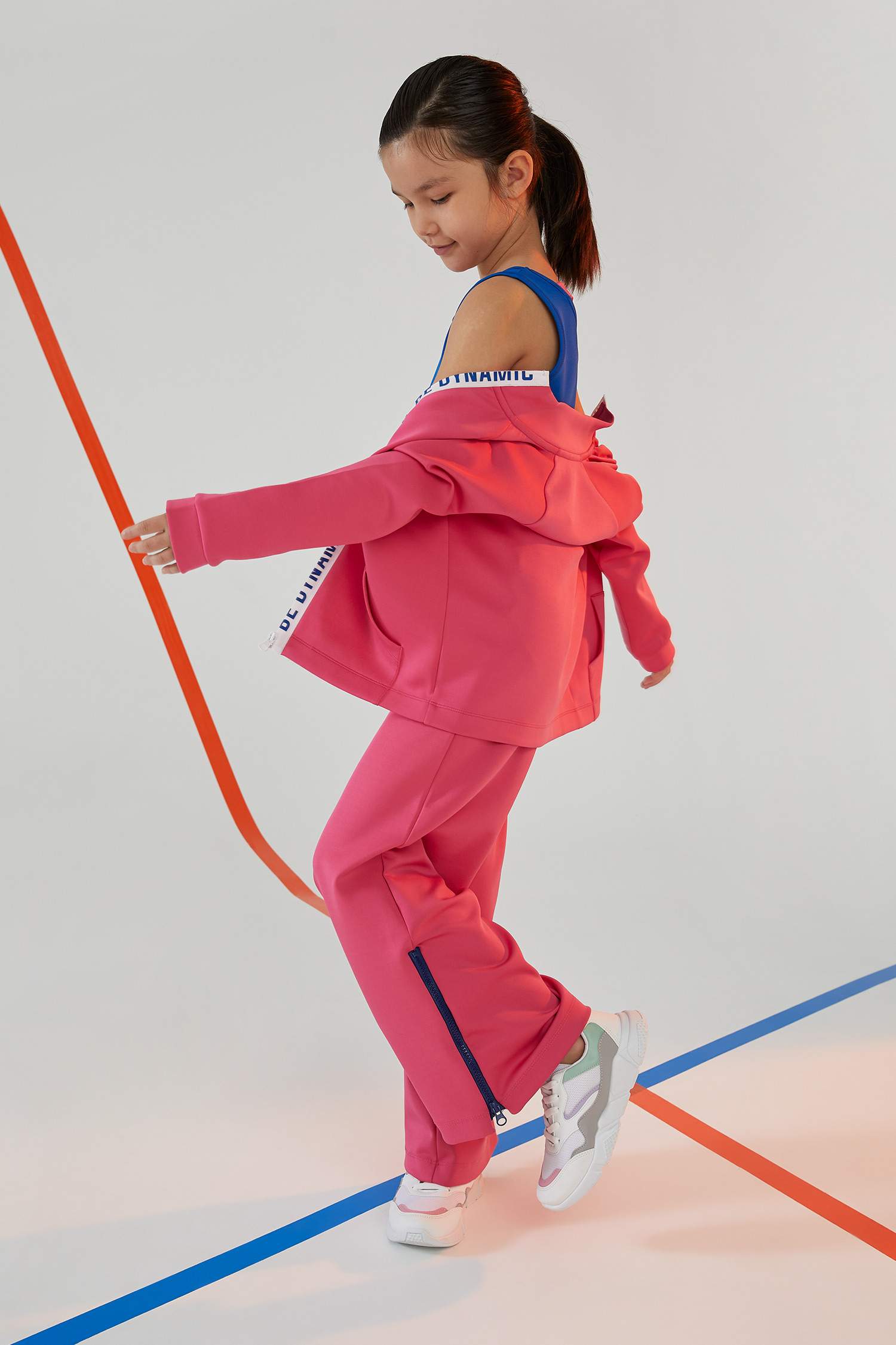 Kız Çocuk Yazı Baskılı Active Spor Sweat Hırka