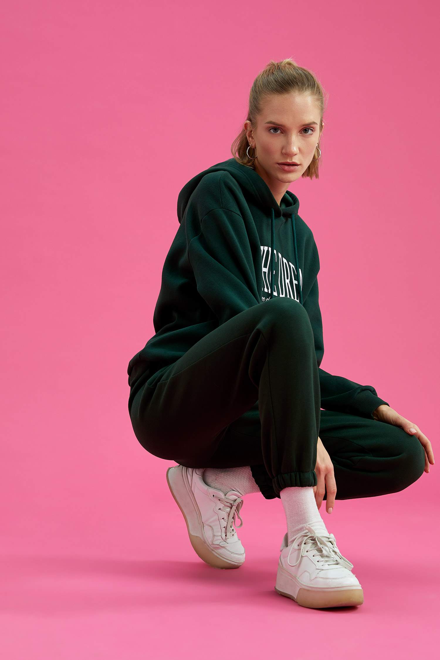 Beli Lastikli Relax Fit İçi Yumuşak Tüylü Jogger Eşofman Altı