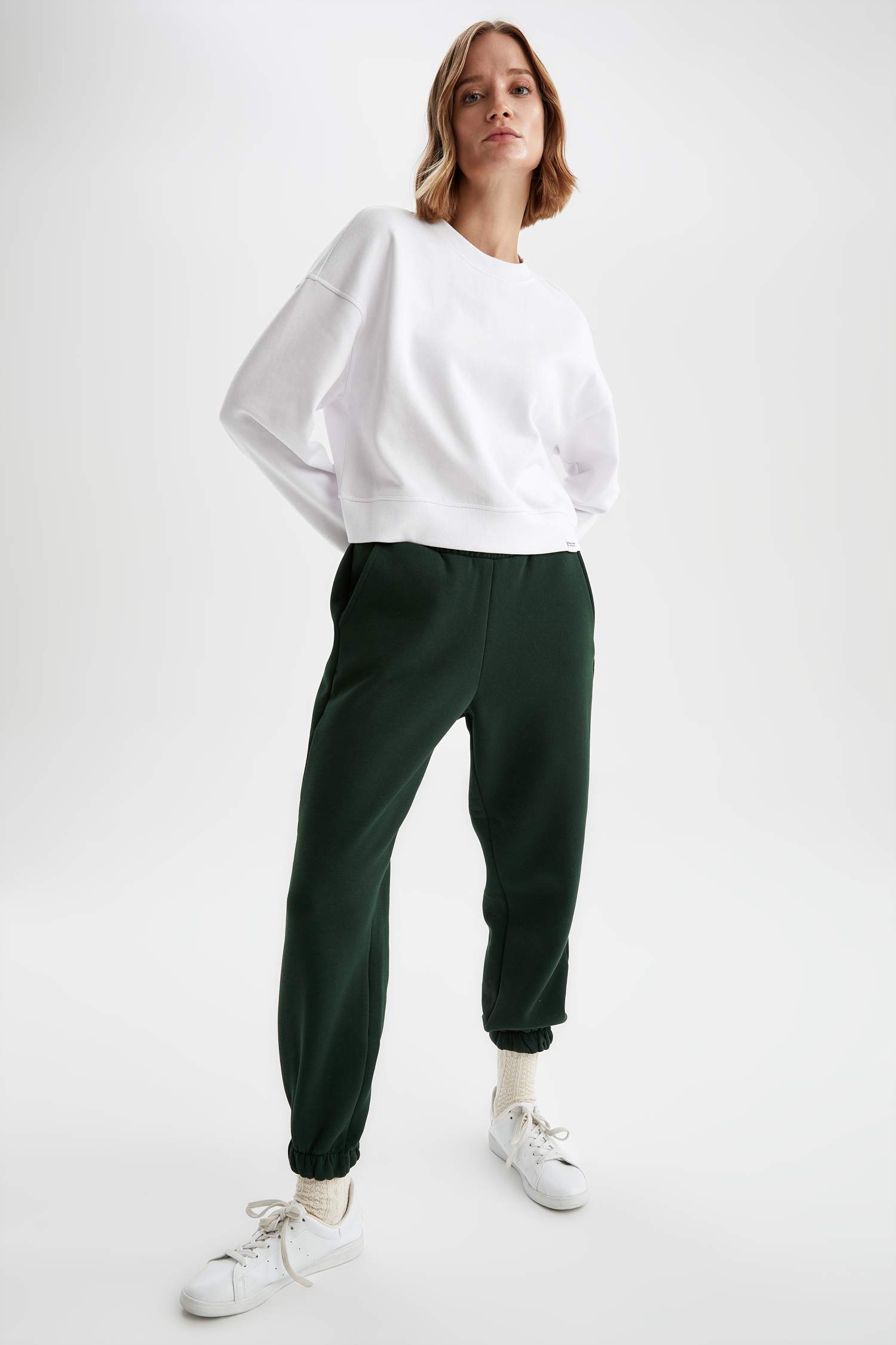 Beli Lastikli Relax Fit İçi Yumuşak Tüylü Jogger Eşofman Altı