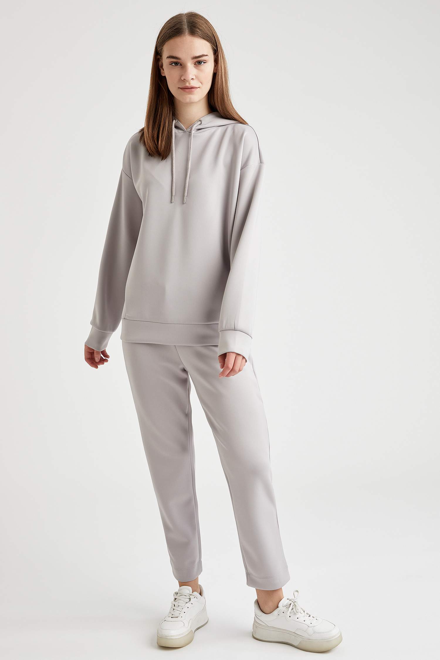 Kapüşonlu Regular Fit Basic Sweatshirt