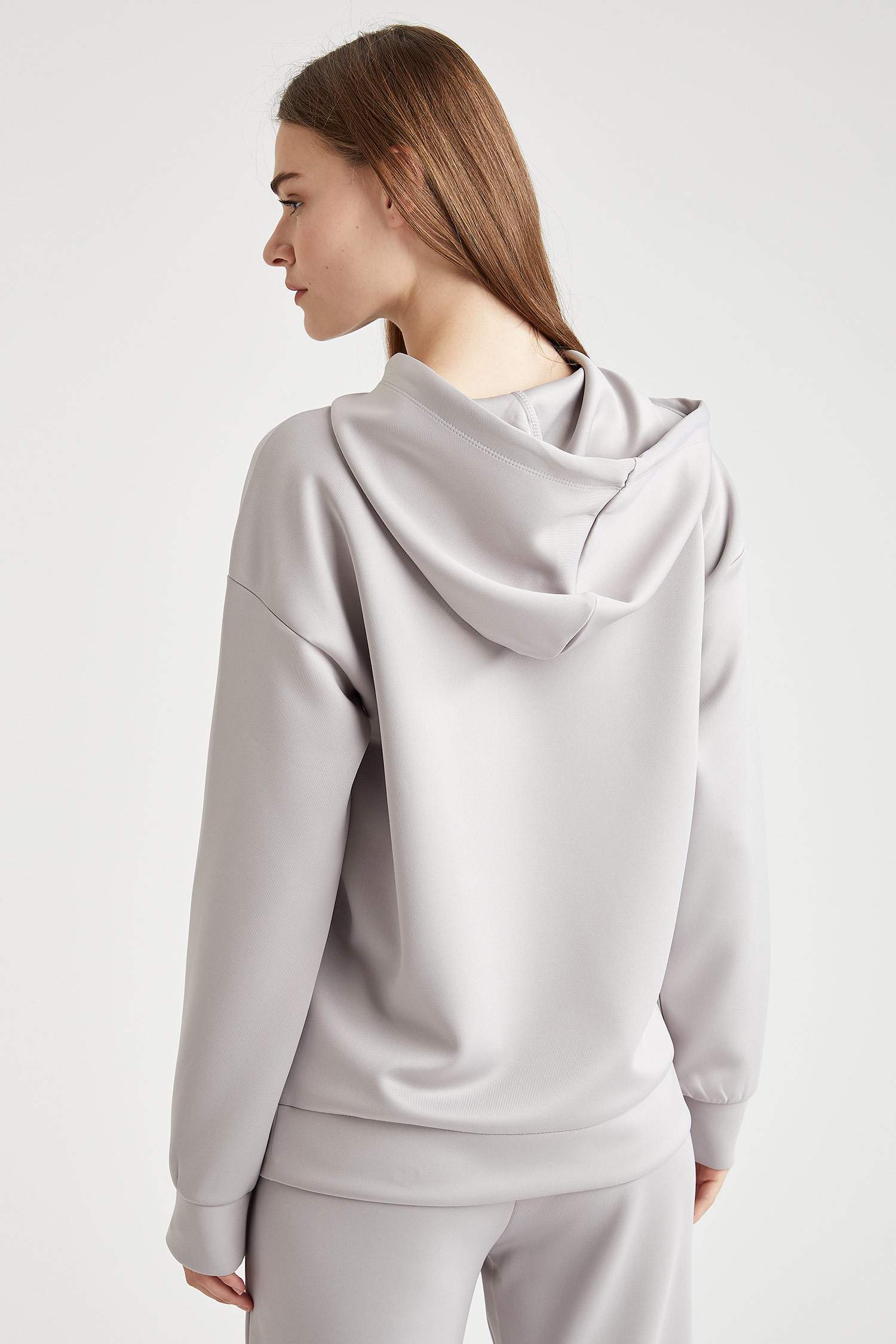 Kapüşonlu Regular Fit Basic Sweatshirt