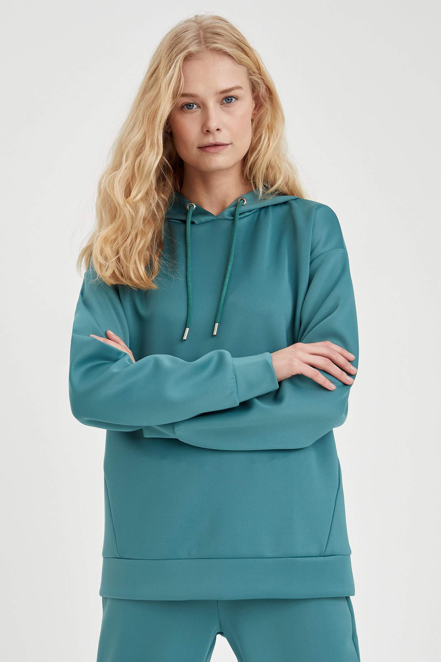 Kapüşonlu Regular Fit Basic Sweatshirt