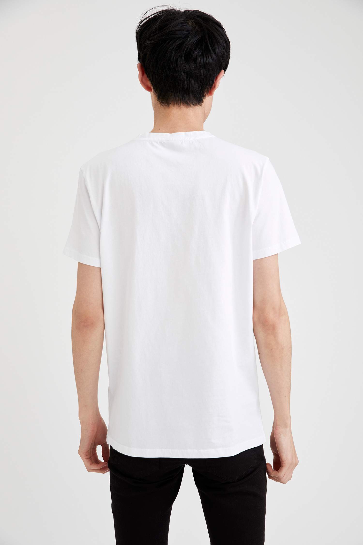 Nothing Baskılı Slim Fit Bisiklet Yaka Pamuklu Tişört