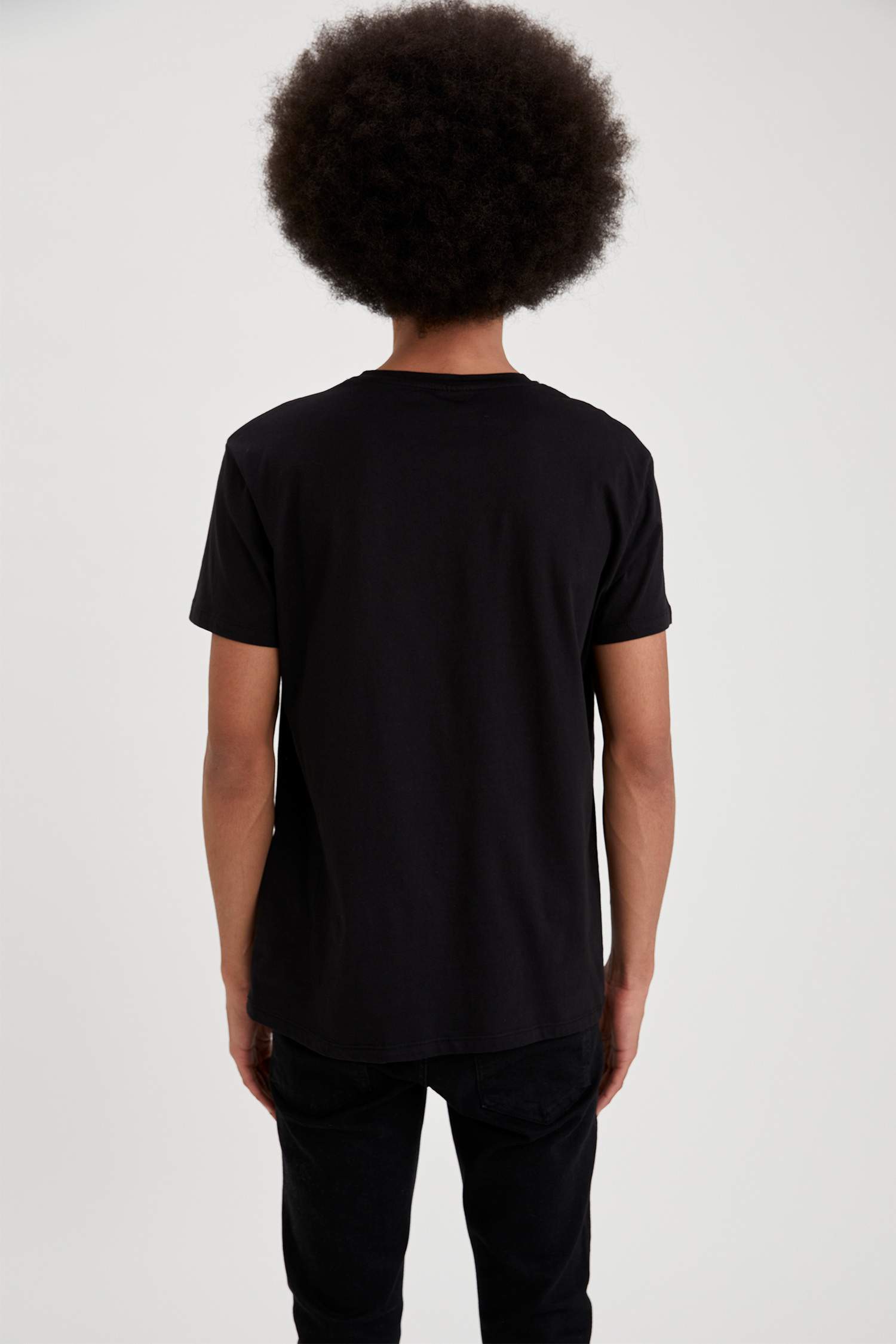 Internet Famoust Baskılı Slim Fit Pamuklu Tişört