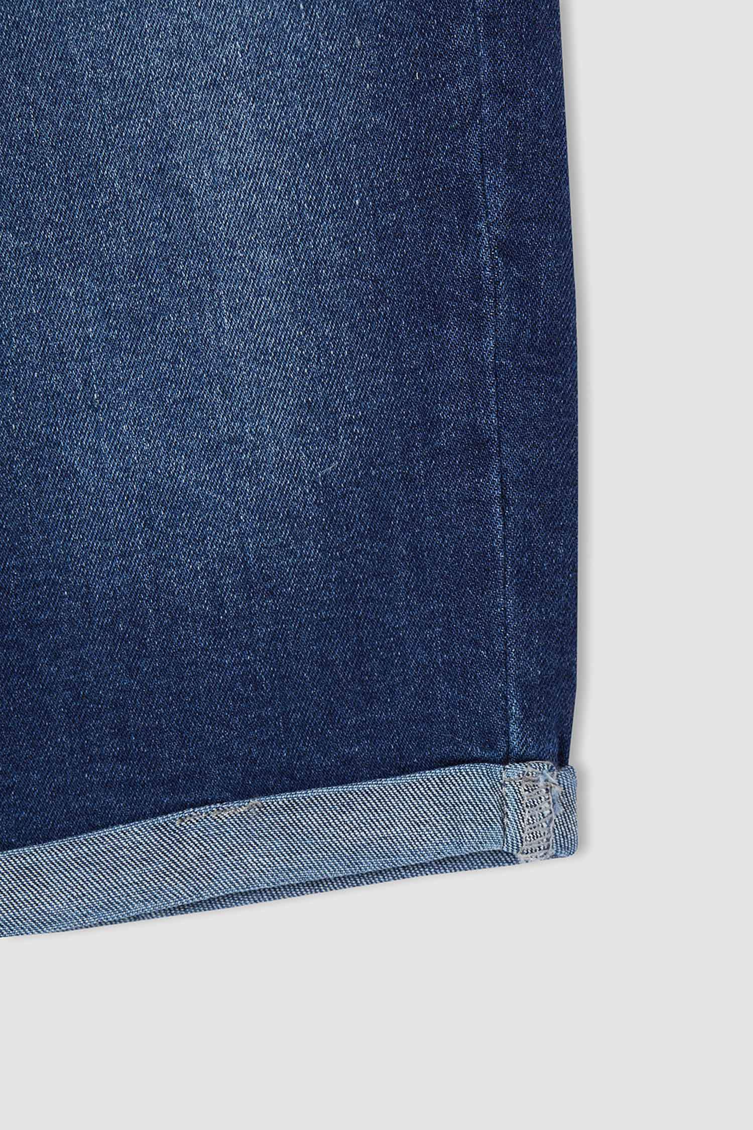 Kız Çocuk Regular Fit Jean Bermuda Şort