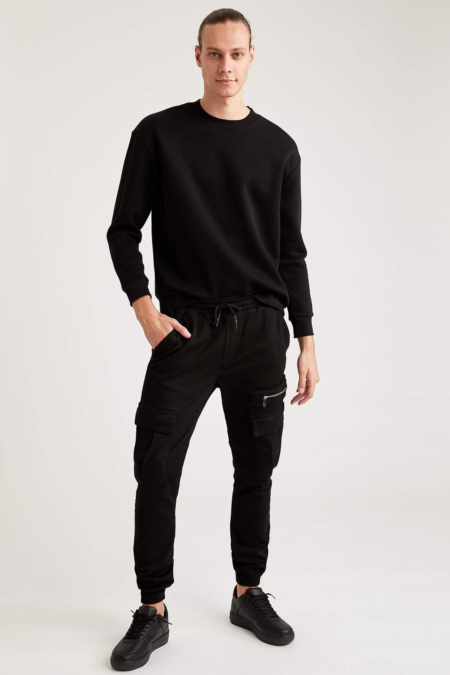 Slim Fit Kargo Cepli Jogger Pantolon