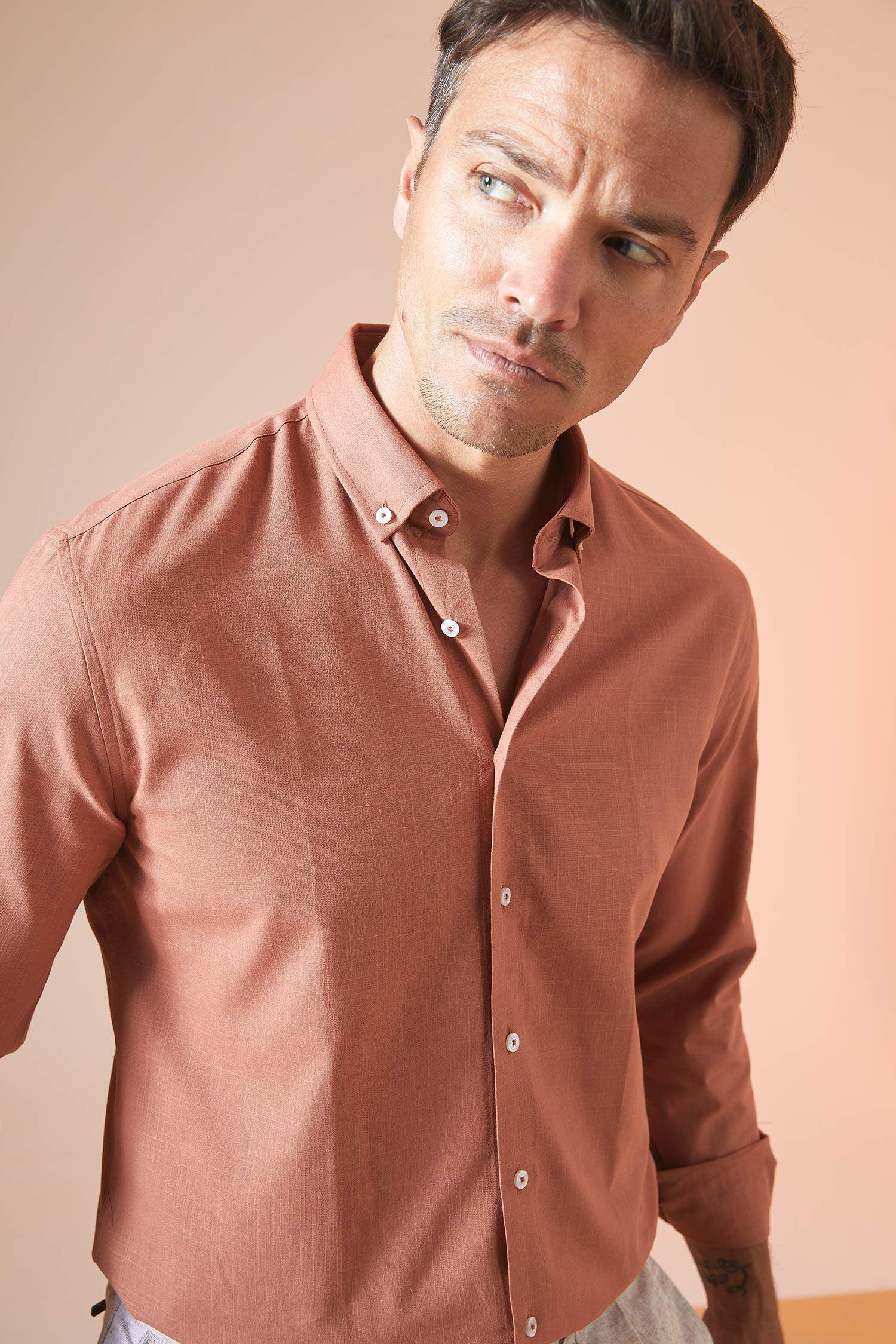 Modern Fit Klasik Uzun Kollu Gömlek