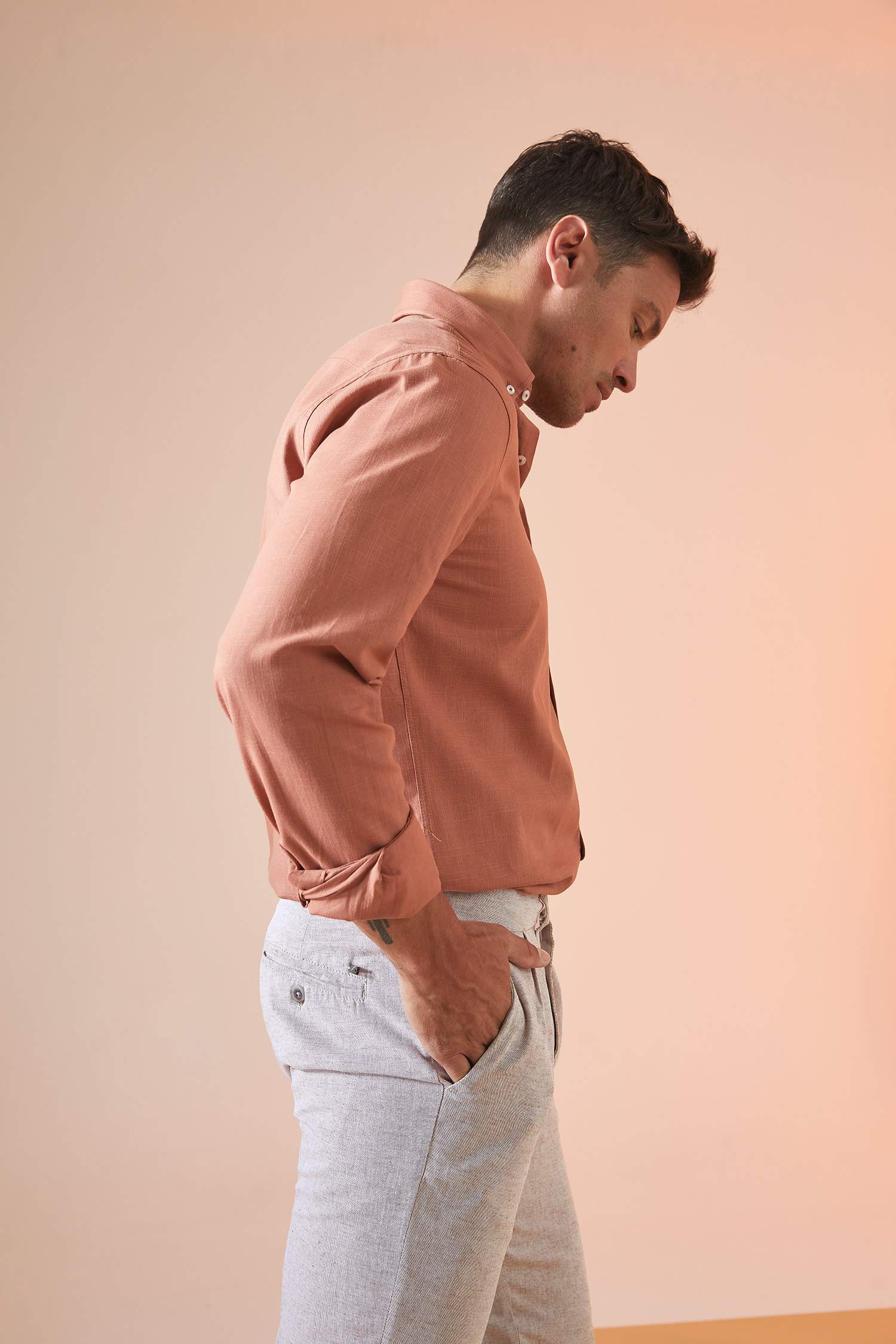 Modern Fit Klasik Uzun Kollu Gömlek