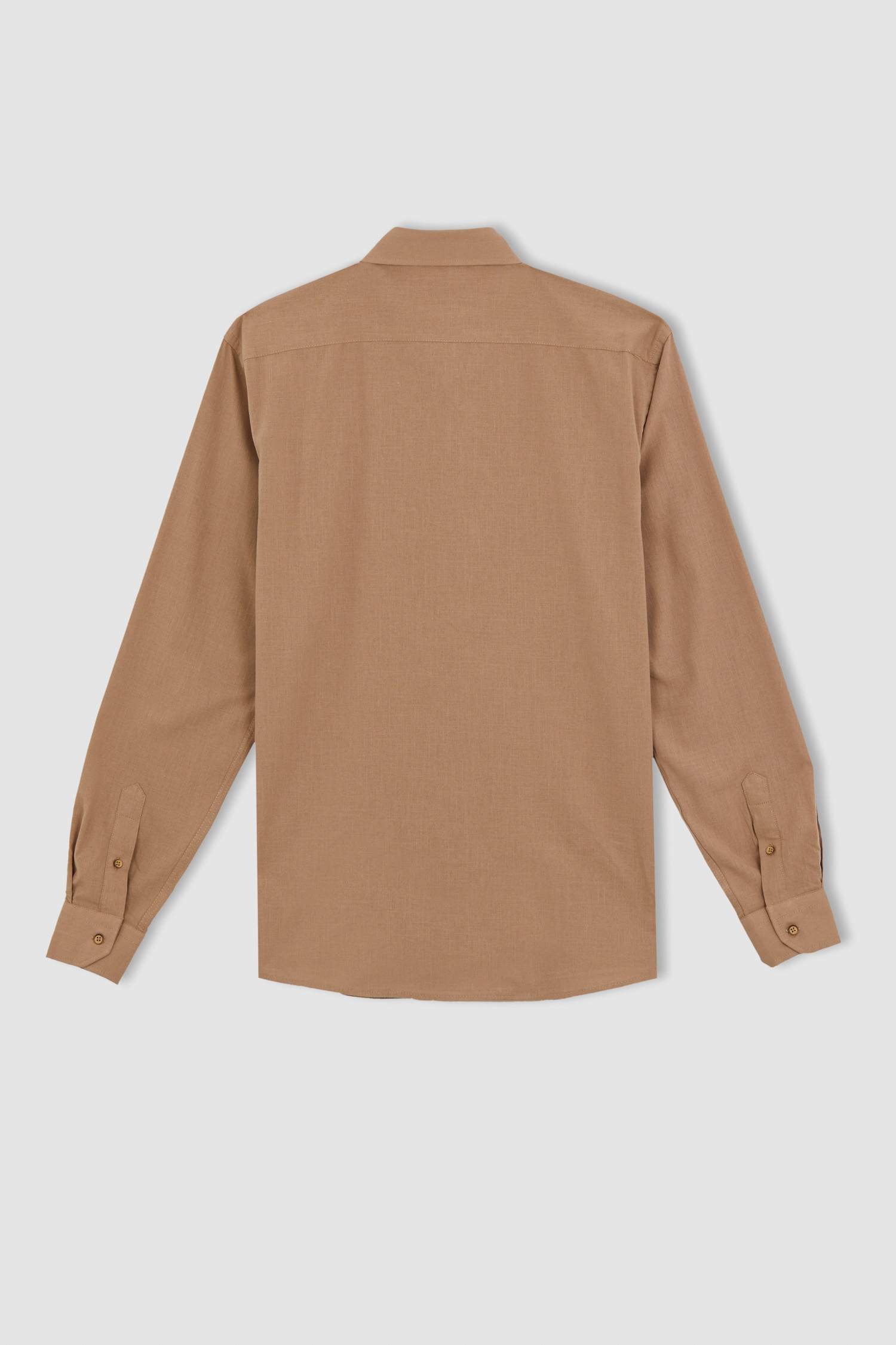 Modern Fit Polo Yaka Uzun Kollu Gömlek