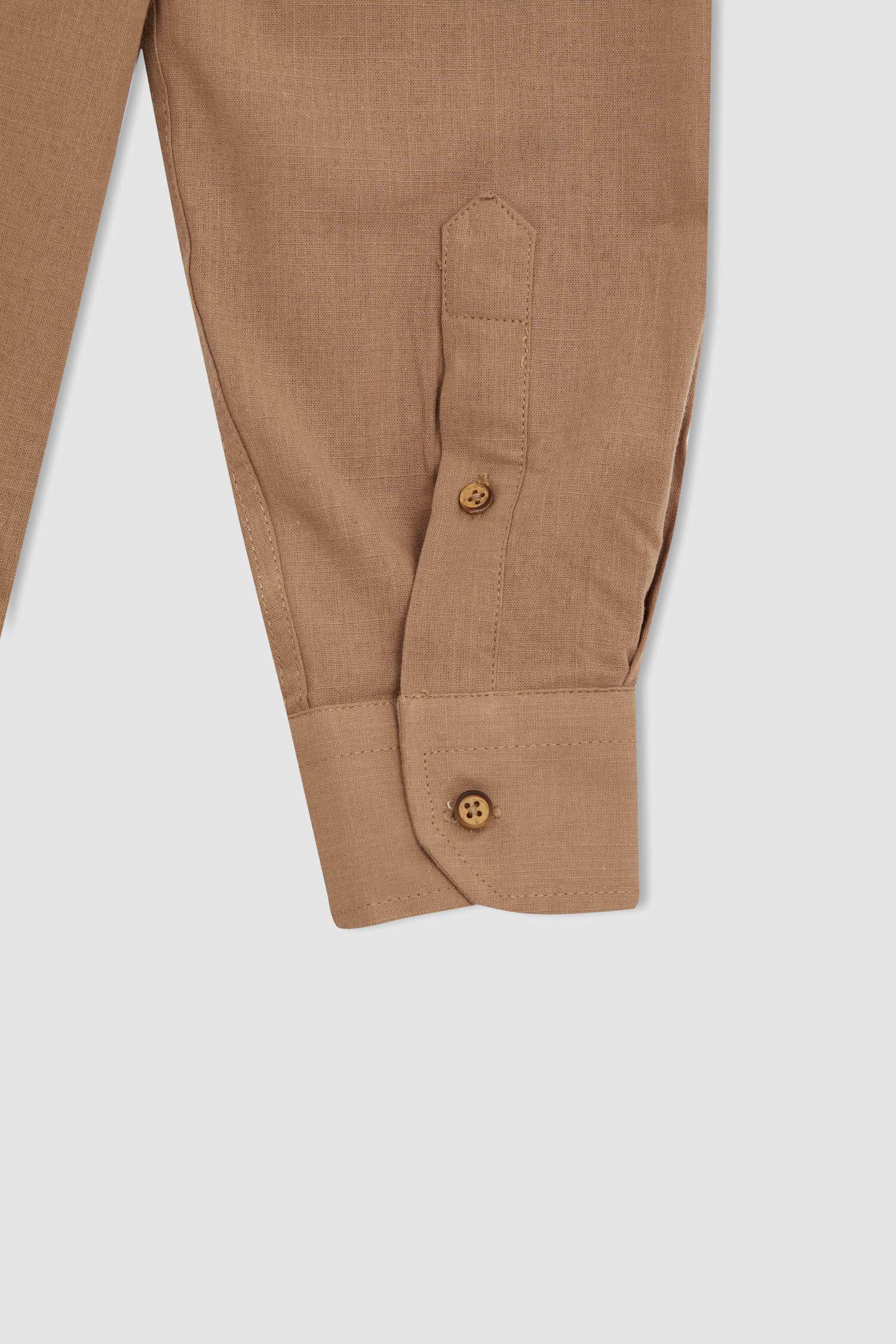 Modern Fit Polo Yaka Uzun Kollu Gömlek