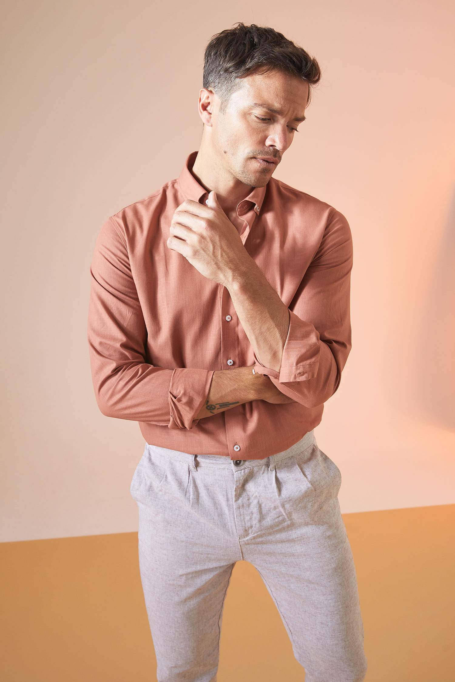 Modern Fit Klasik Uzun Kollu Gömlek