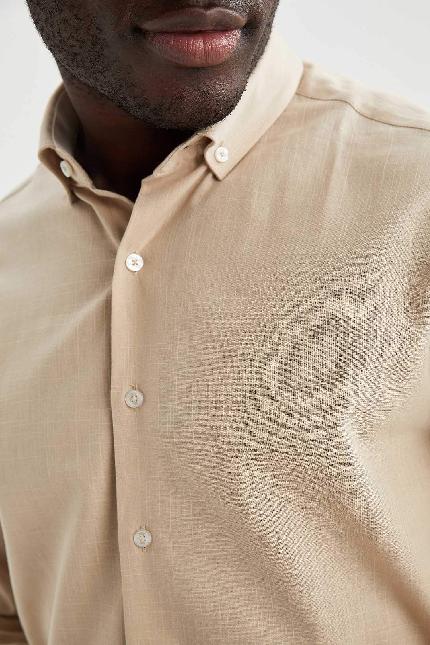 Modern Fit Klasik Uzun Kollu Gömlek