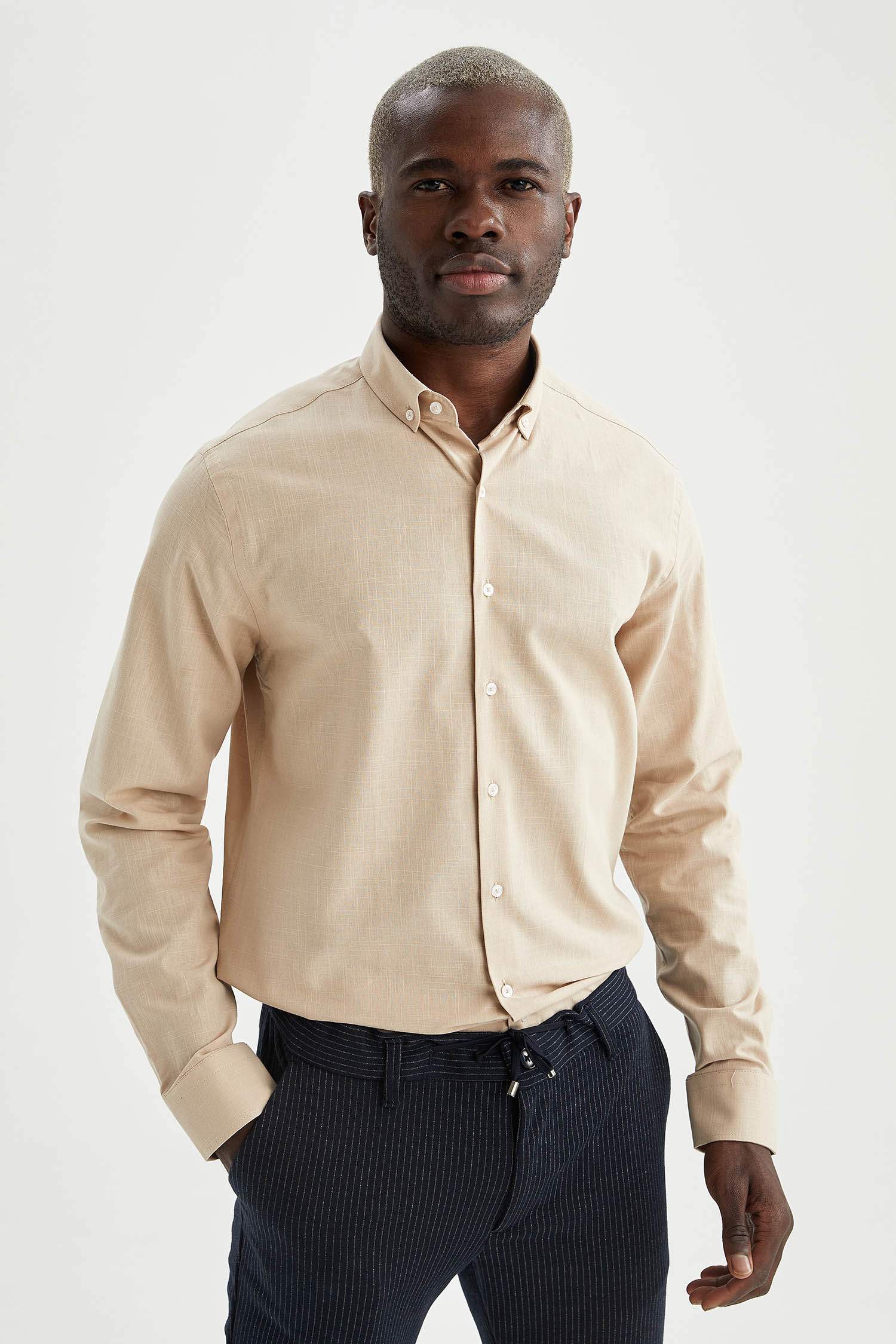 Modern Fit Klasik Uzun Kollu Gömlek