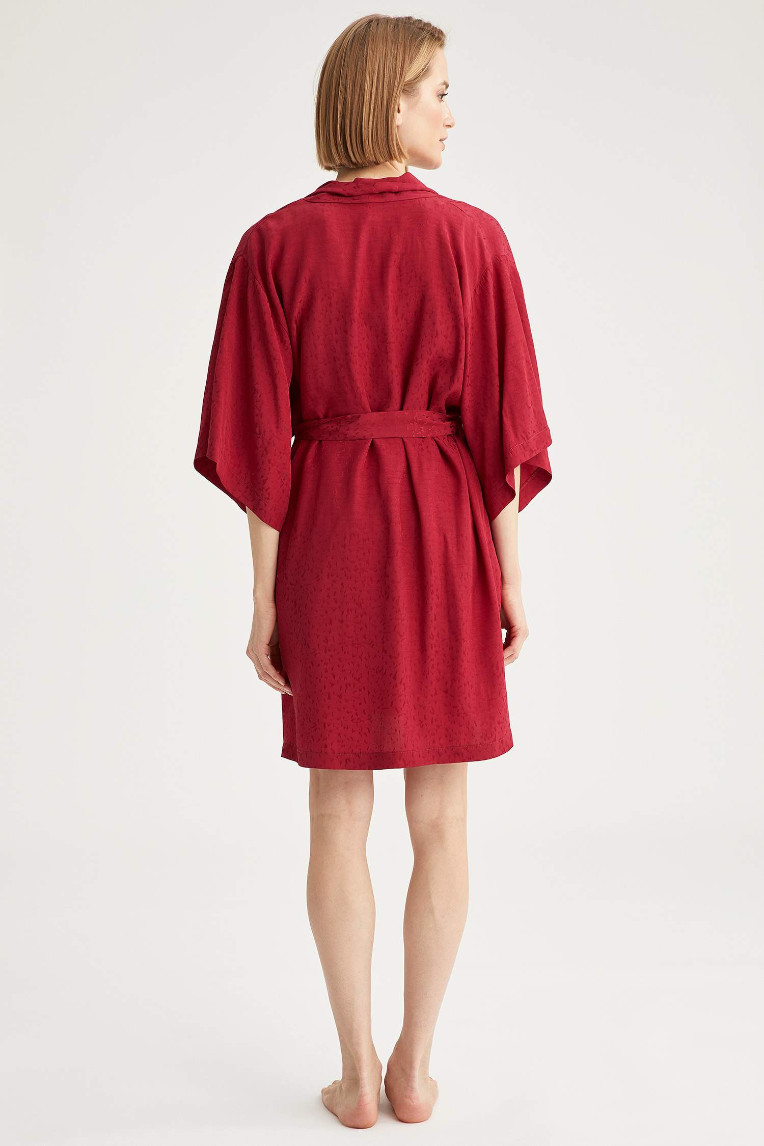 Kuşaklı Kimono Sabahlık